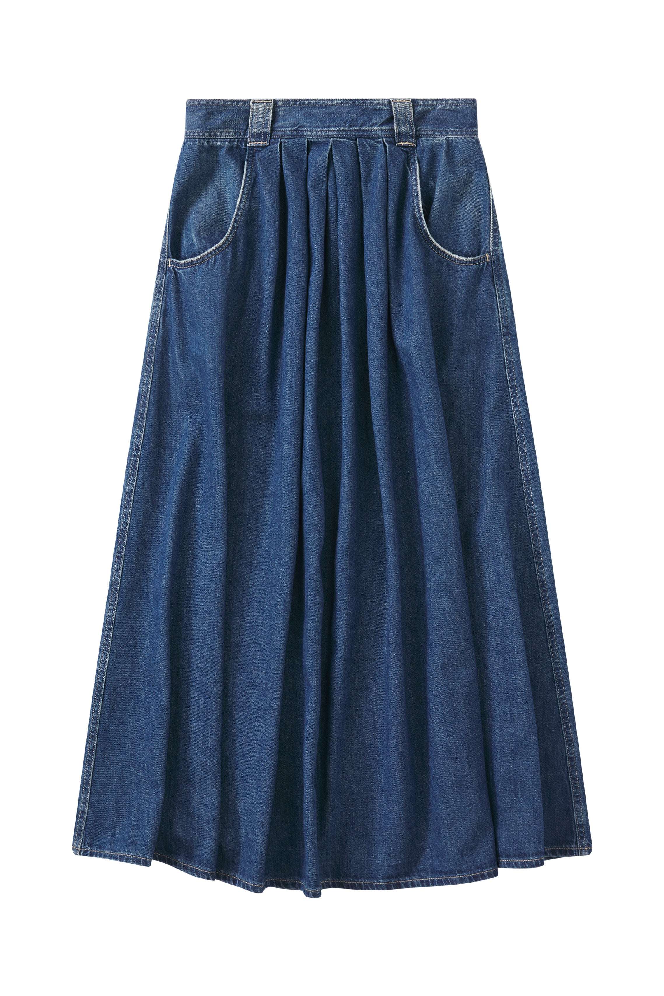 DENIM SKIRT IN A-SHAPE