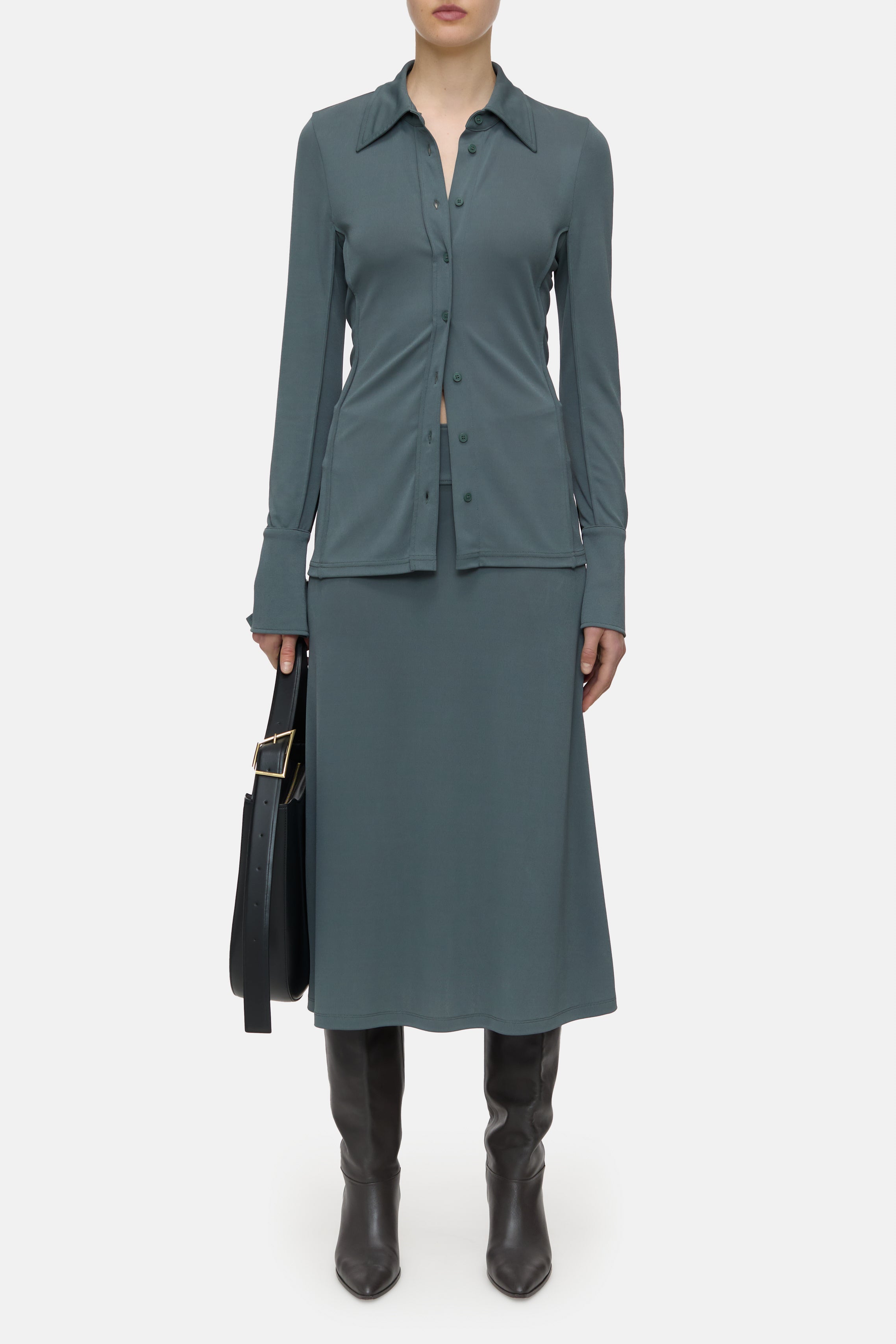 Closed-JERSEY SKIRT-Kleider & Röcke-Black-Deal-Outlet-by-ARCHIVIST