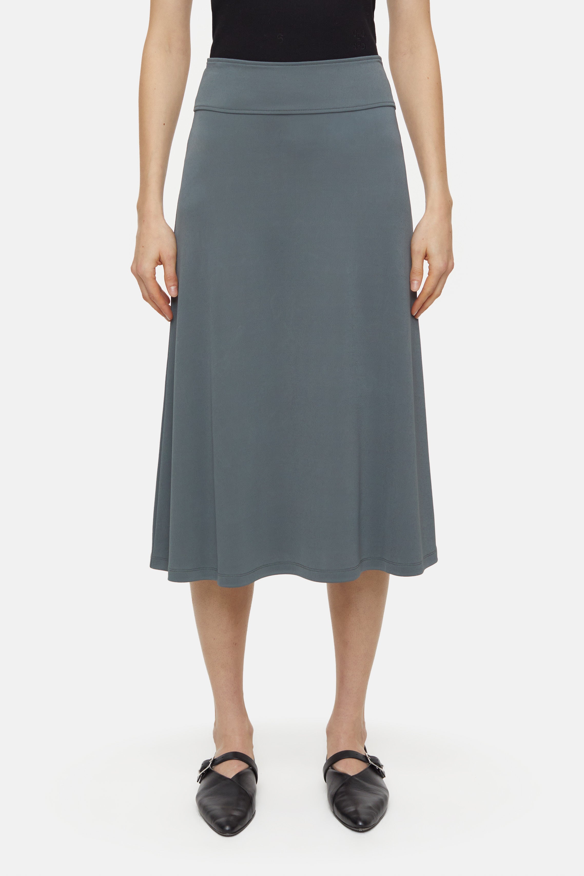 Closed-JERSEY SKIRT-Kleider & Röcke-Black-Deal-Outlet-by-ARCHIVIST