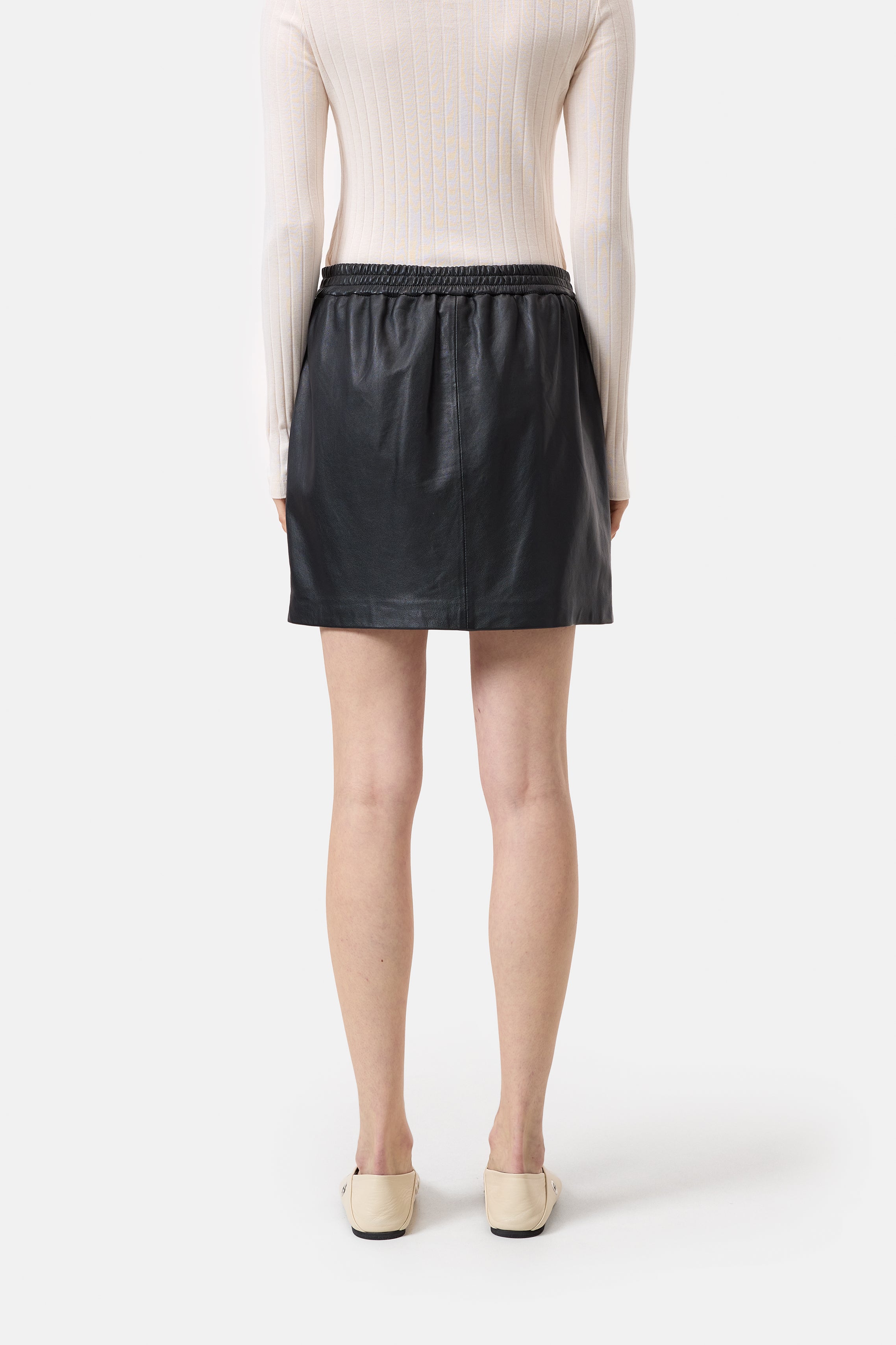 ELASTICATED MINI SKIRT