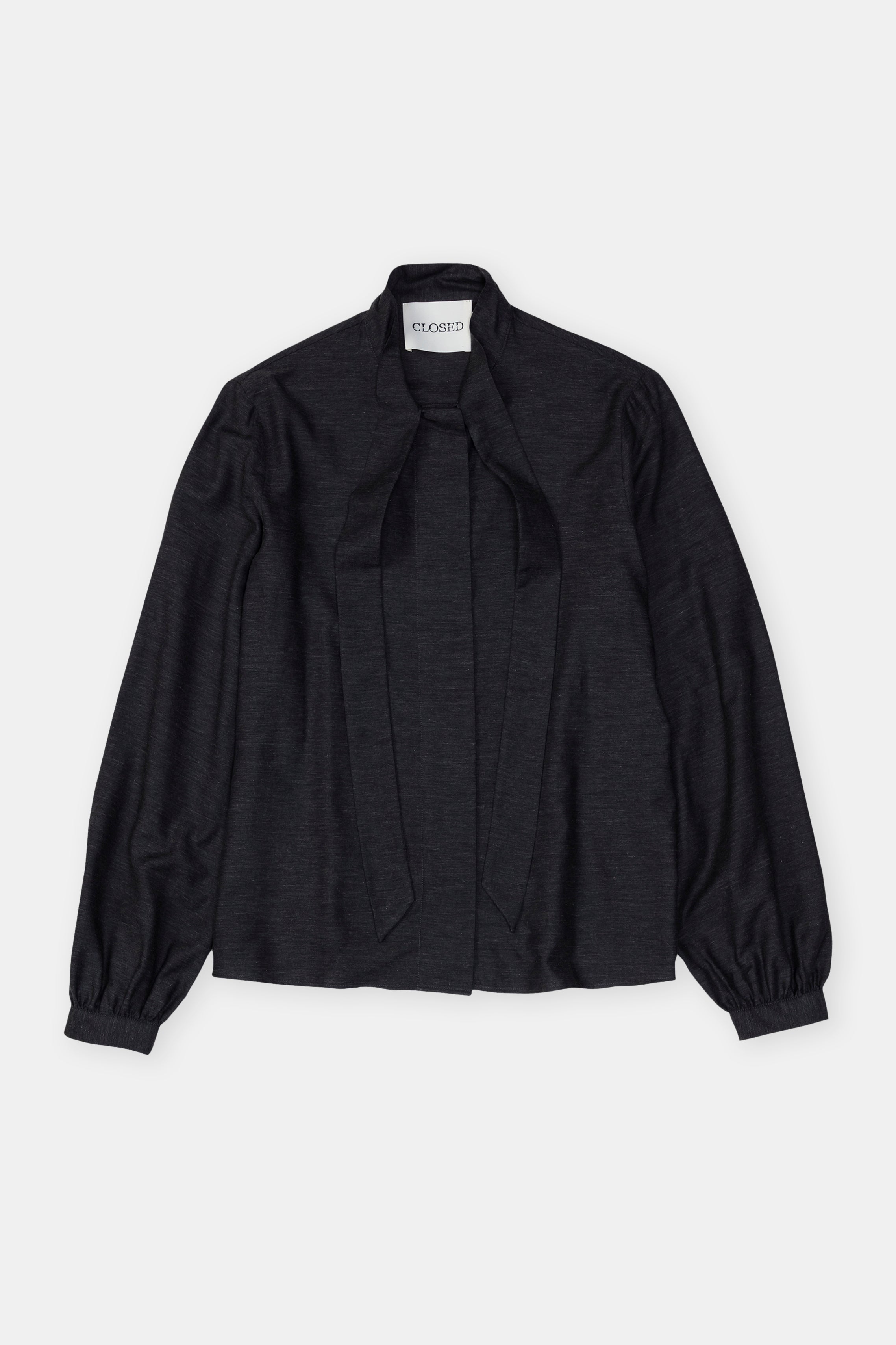 Closed-BOW TIE BLOUSE-Hemden & Blusen-Black-Deal-Outlet-by-ARCHIVIST