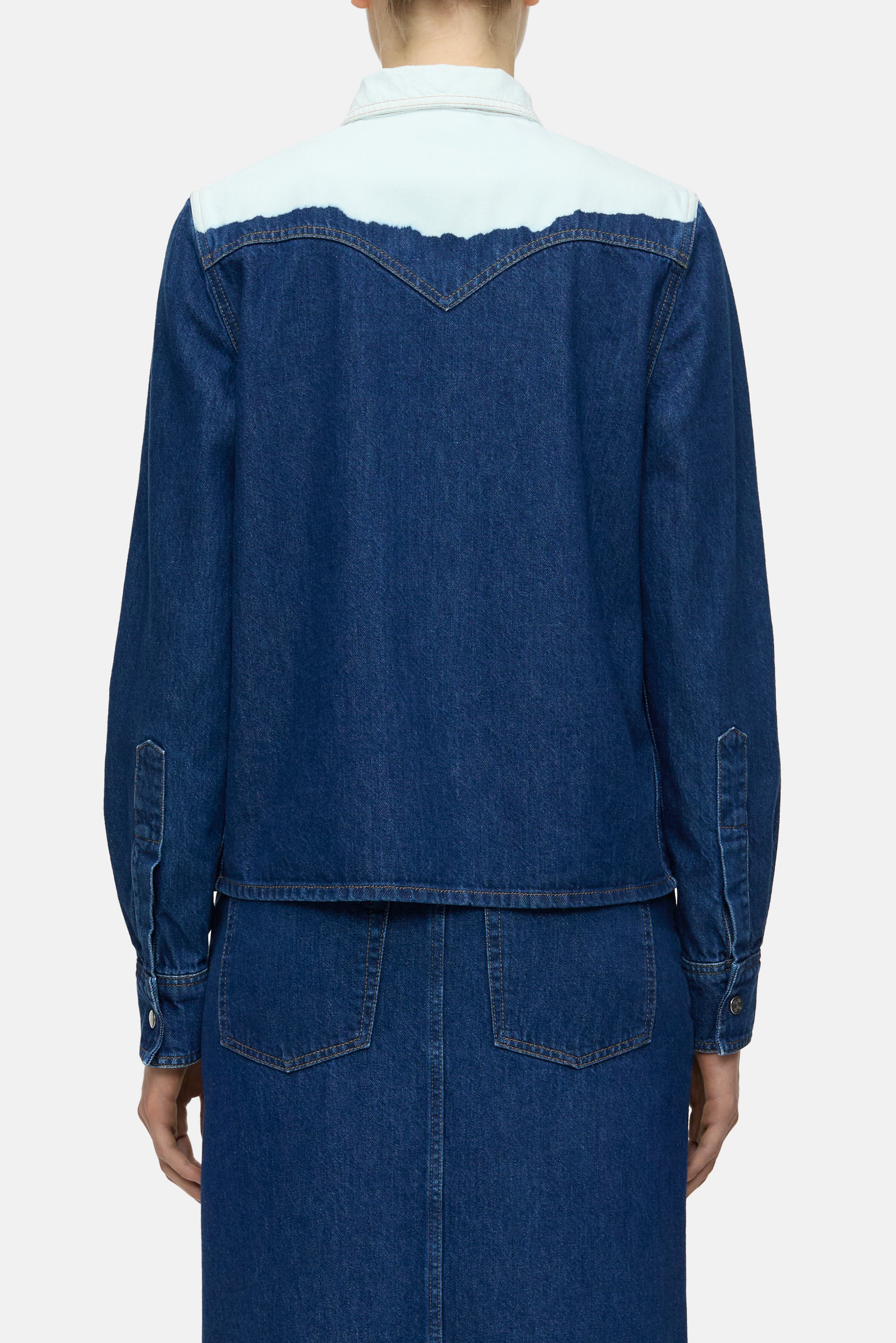 Closed-DENIM WESTERN SHIRT-Hemden & Blusen-Black-Deal-Outlet-by-ARCHIVIST