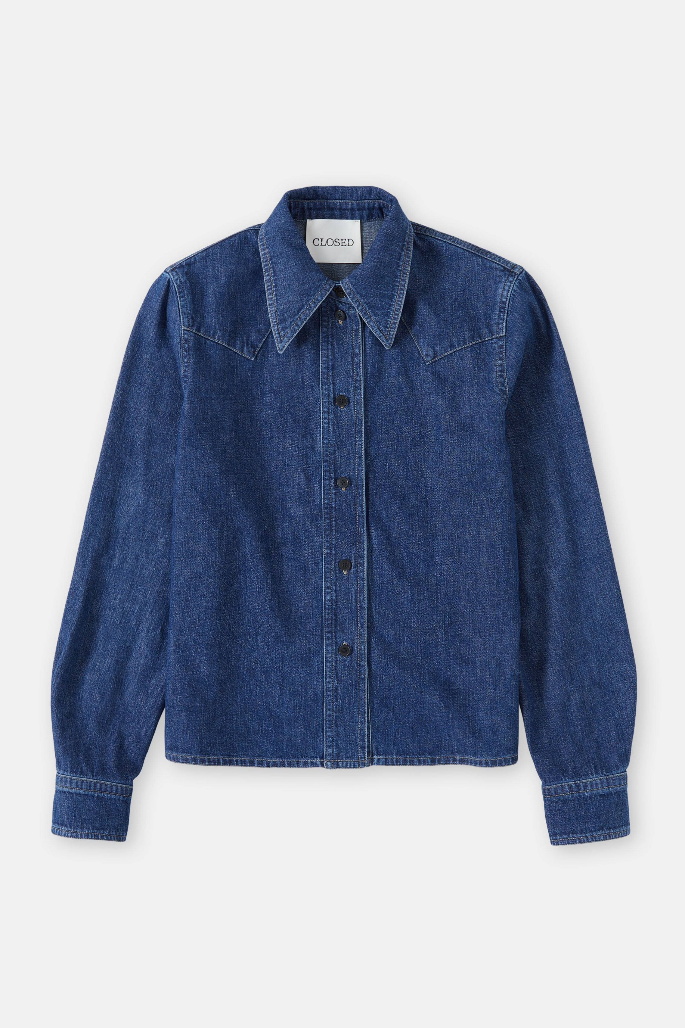 Closed-DENIM WESTERN SHIRT-Hemden & Blusen-Black-Deal-Outlet-by-ARCHIVIST