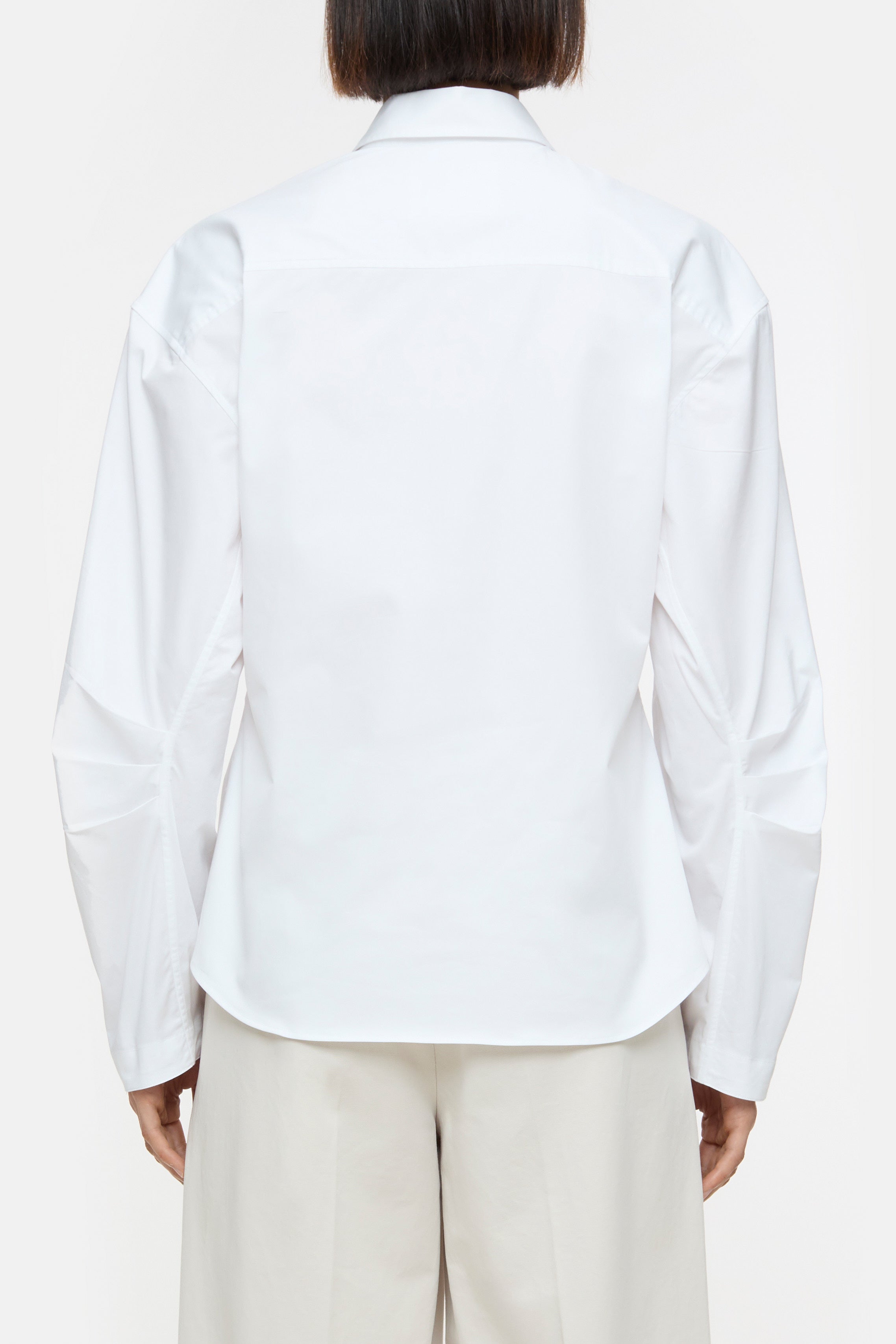 PLEATED SLEEVE SHIRT-Hemden & Blusen-Closed-ARCHIVIST
