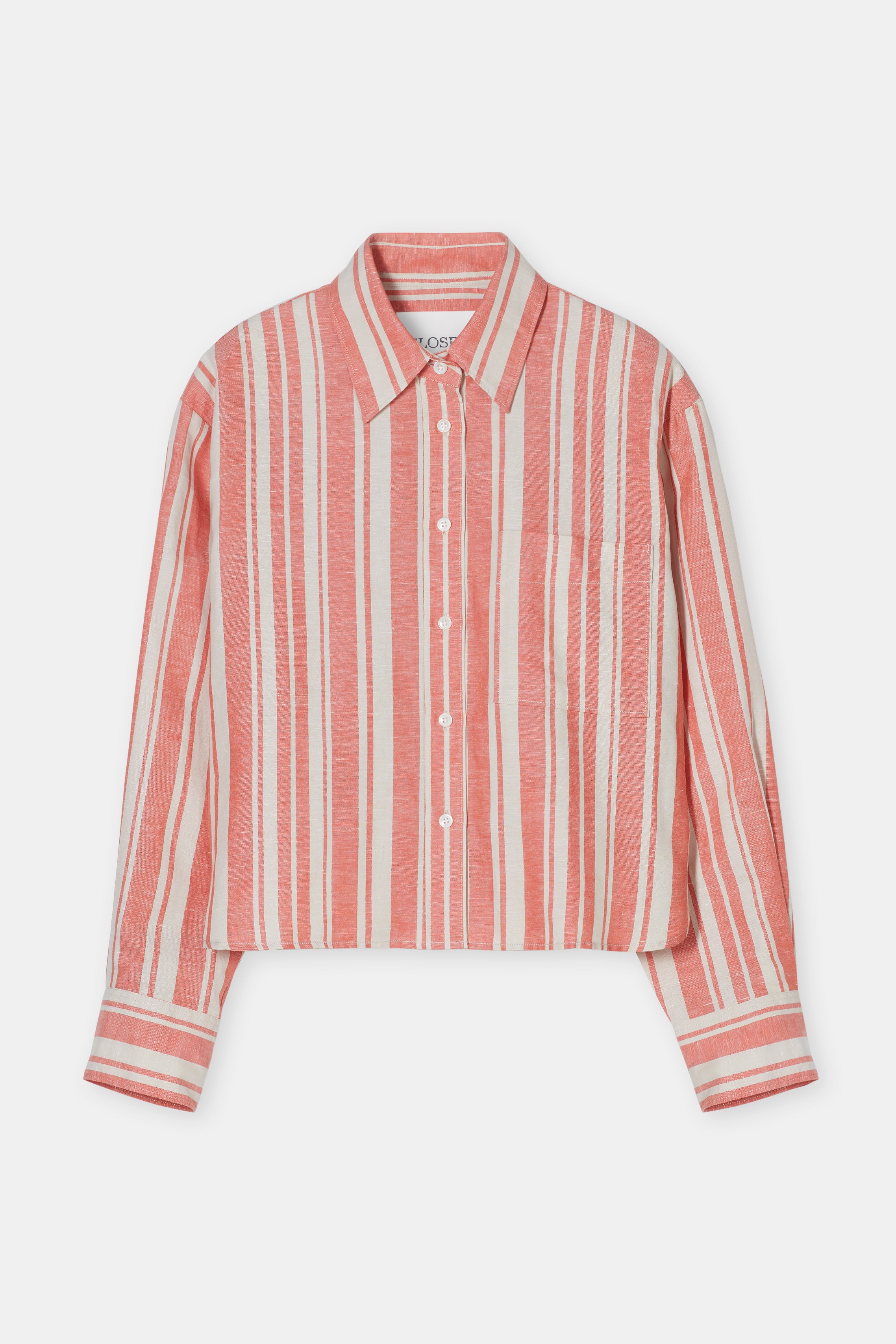 CROPPED OVERSIZED SHIRT-Hemden & Blusen-Closed-XXS-WASHED RED-ARCHIVIST