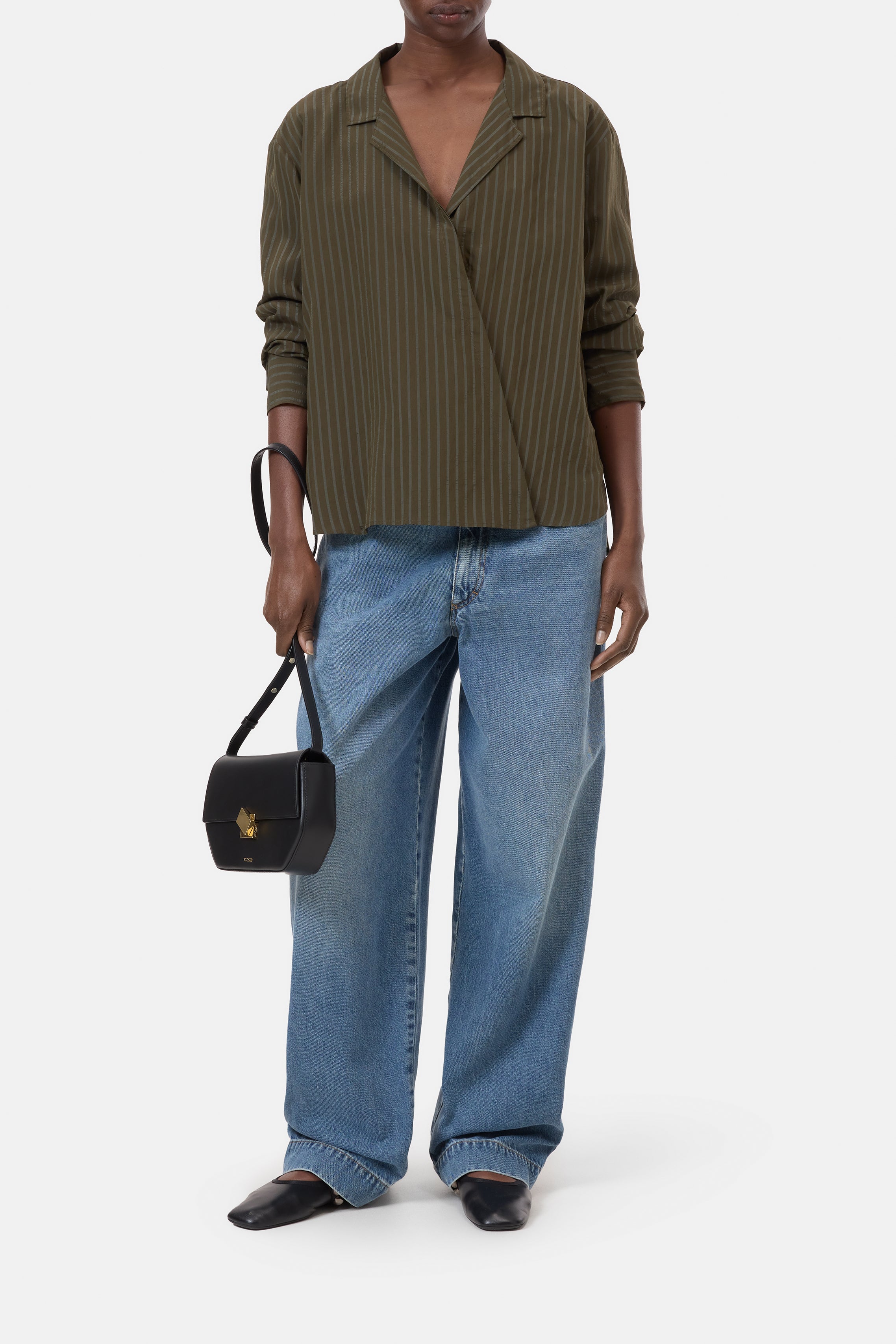 ASYMMETRIC EVENING SHIRT