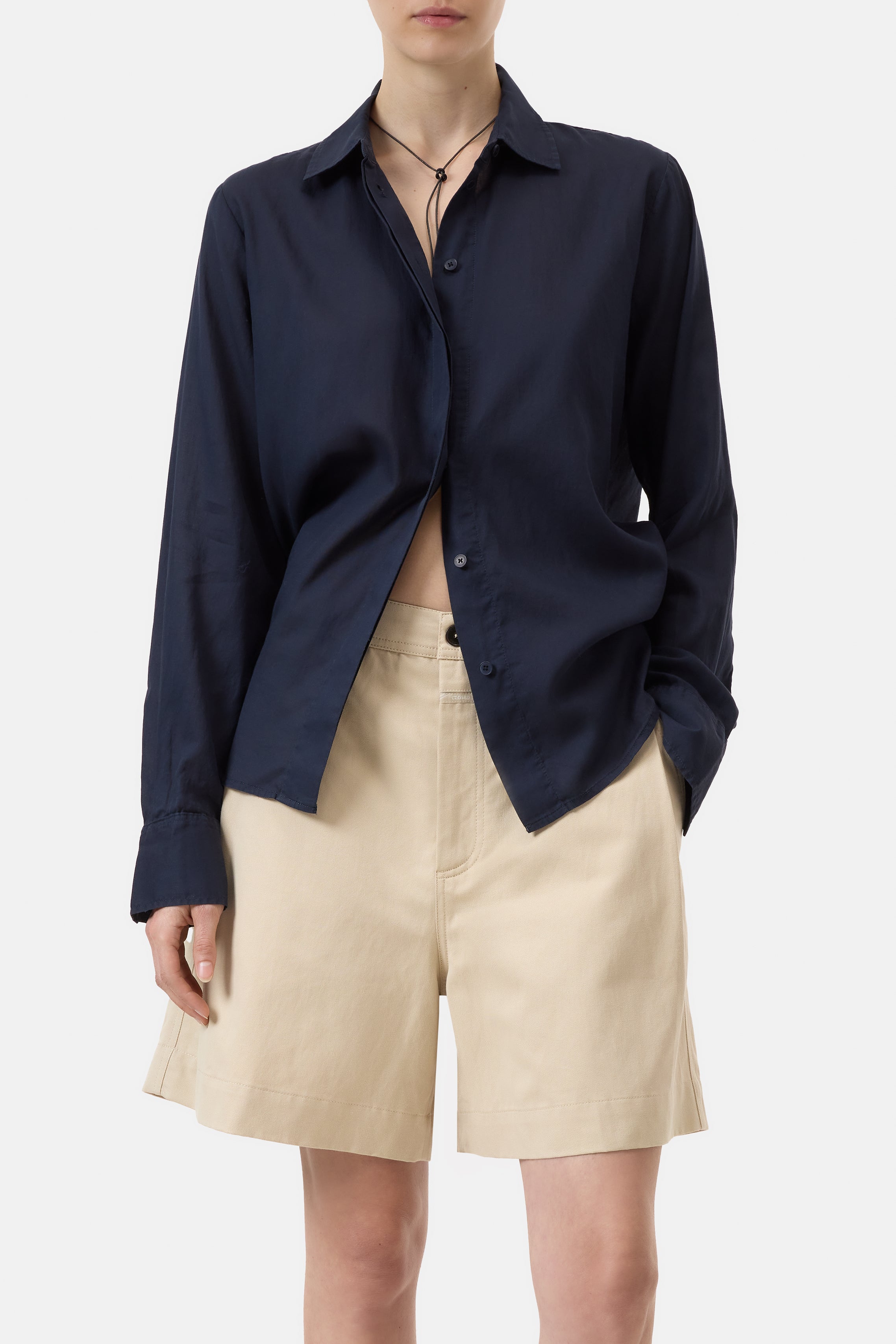 CLASSIC SHIRT-Hemden & Blusen-Closed-XXS-DARK NIGHT-ARCHIVIST