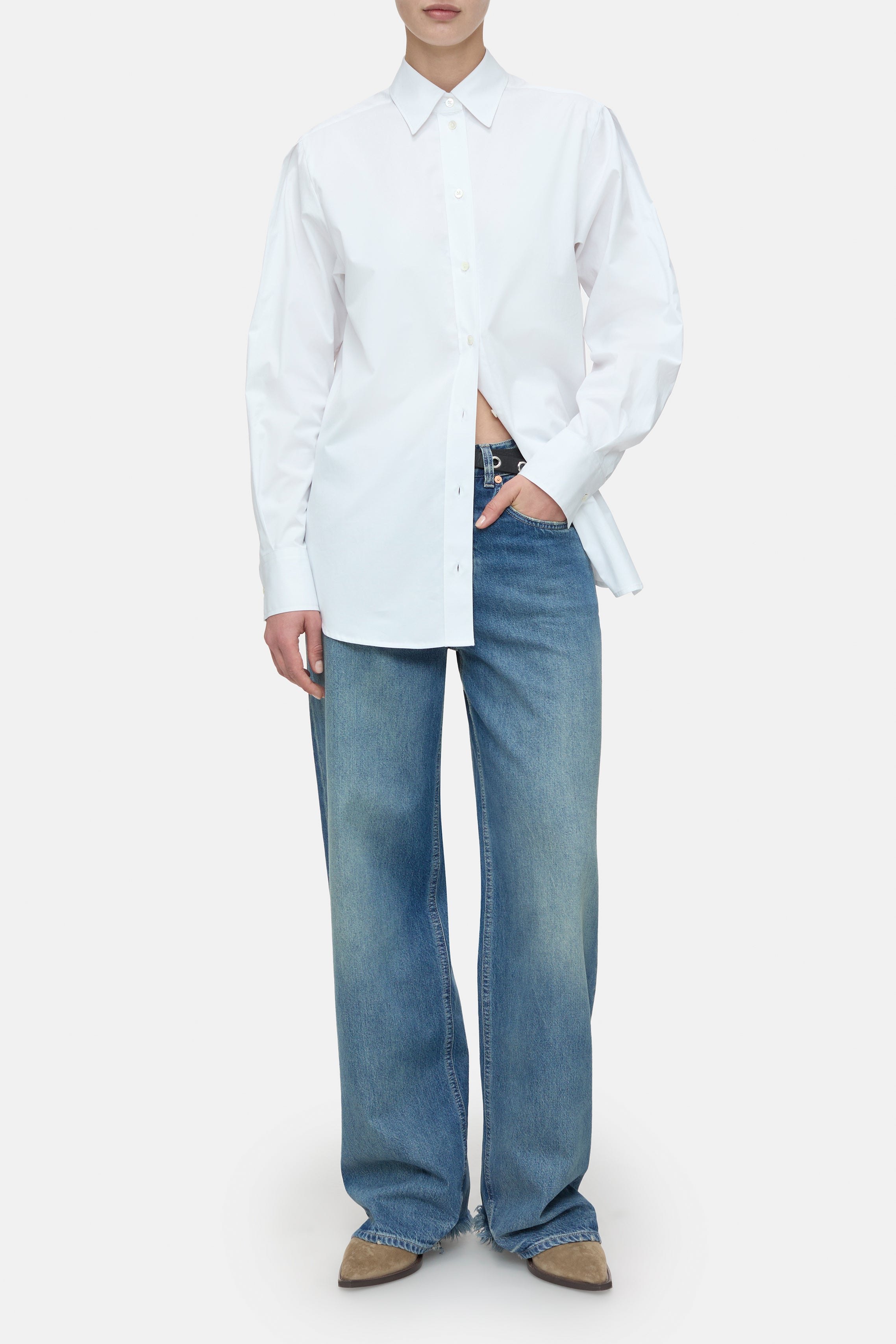 Closed-FITTED SHIRT-Hemden & Blusen-Black-Deal-Outlet-by-ARCHIVIST