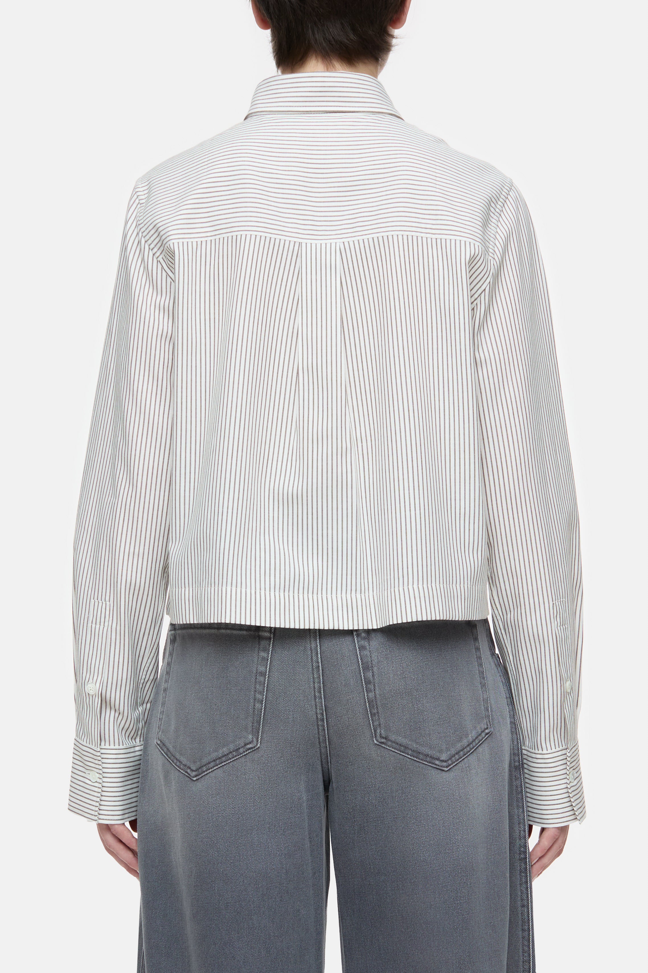 Closed-CROPPED CLASSIC SHIRT-Hemden & Blusen-Black-Deal-Outlet-by-ARCHIVIST
