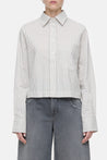 Closed-CROPPED CLASSIC SHIRT-Hemden & Blusen-Black-Deal-Outlet-by-ARCHIVIST