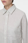 Closed-CROPPED CLASSIC SHIRT-Hemden & Blusen-Black-Deal-Outlet-by-ARCHIVIST