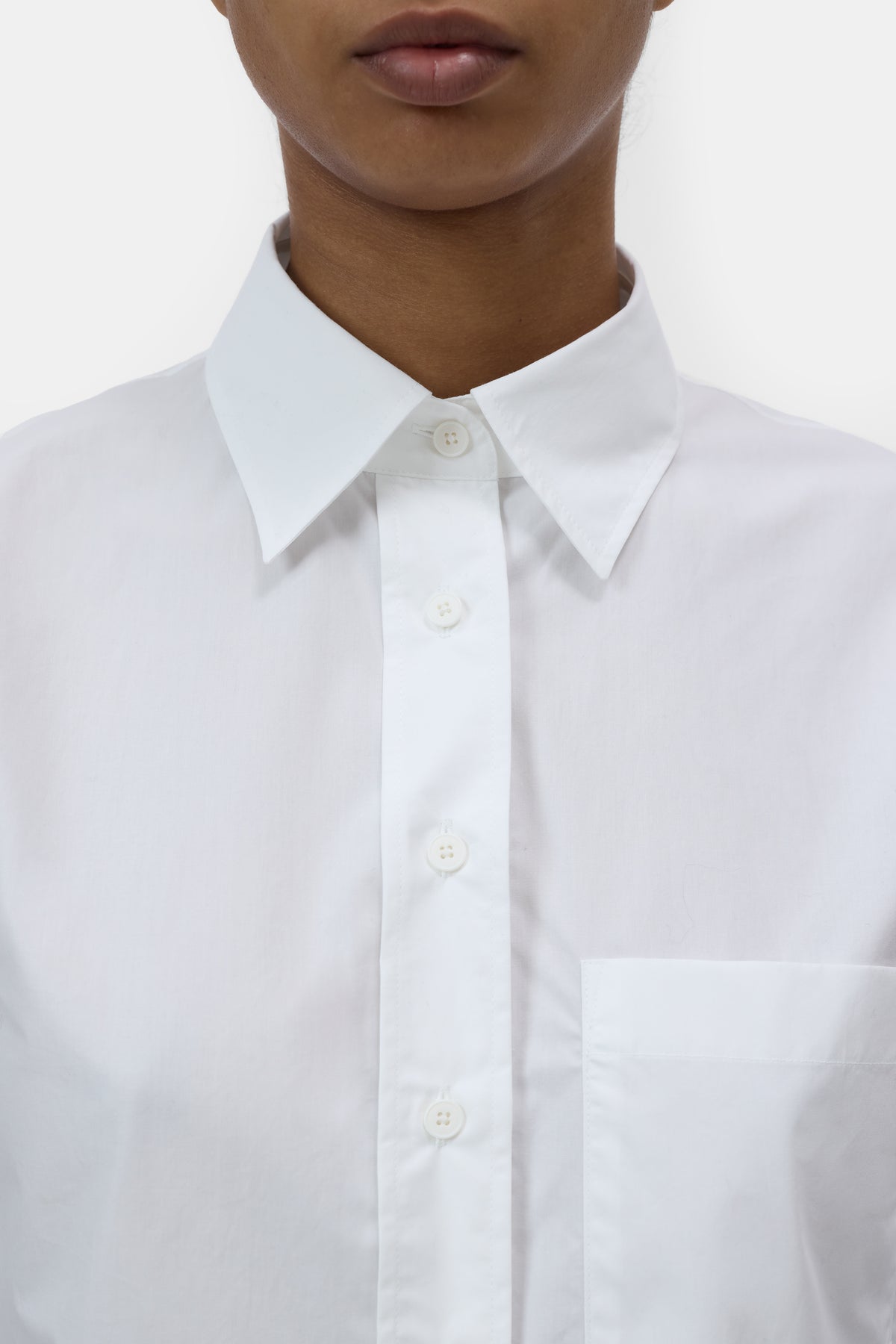 Cropped classic shirt