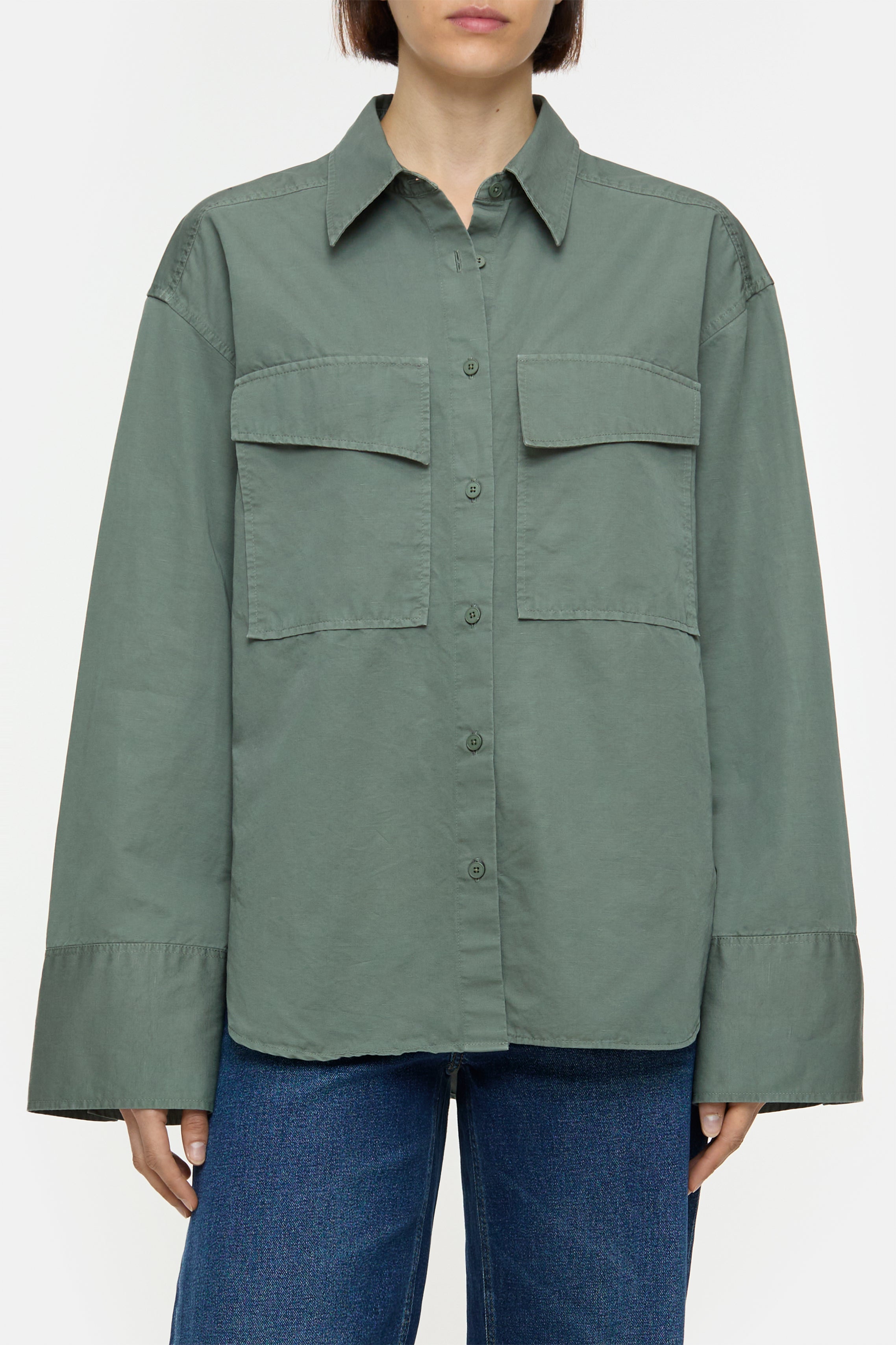 UTILITY SHIRT-Hemden & Blusen-Closed-XXS-Faded Green-ARCHIVIST