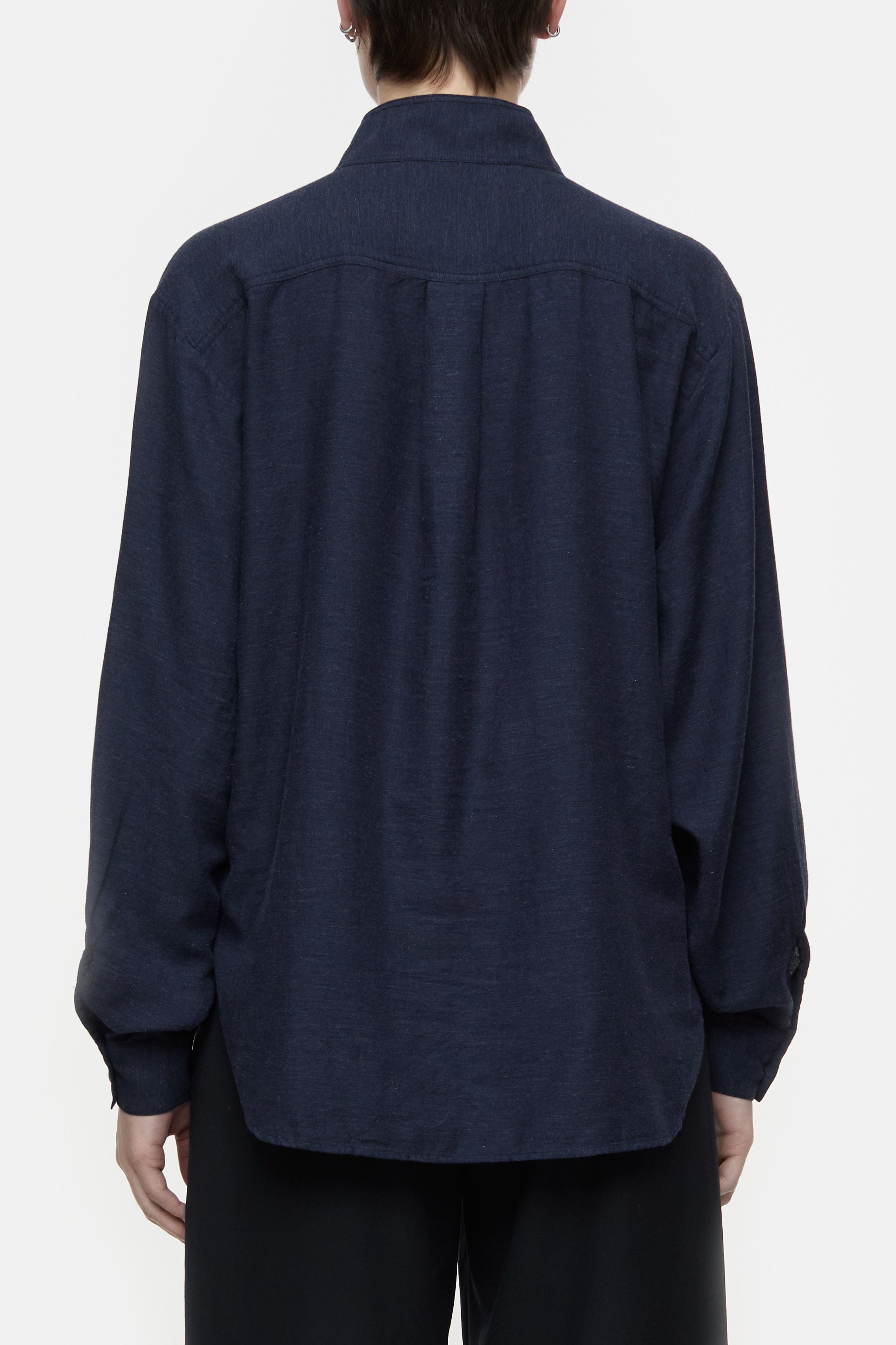 Closed-STAND UP COLLAR-Hemden & Blusen-Black-Deal-Outlet-by-ARCHIVIST