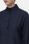 Closed-STAND UP COLLAR-Hemden & Blusen-Black-Deal-Outlet-by-ARCHIVIST