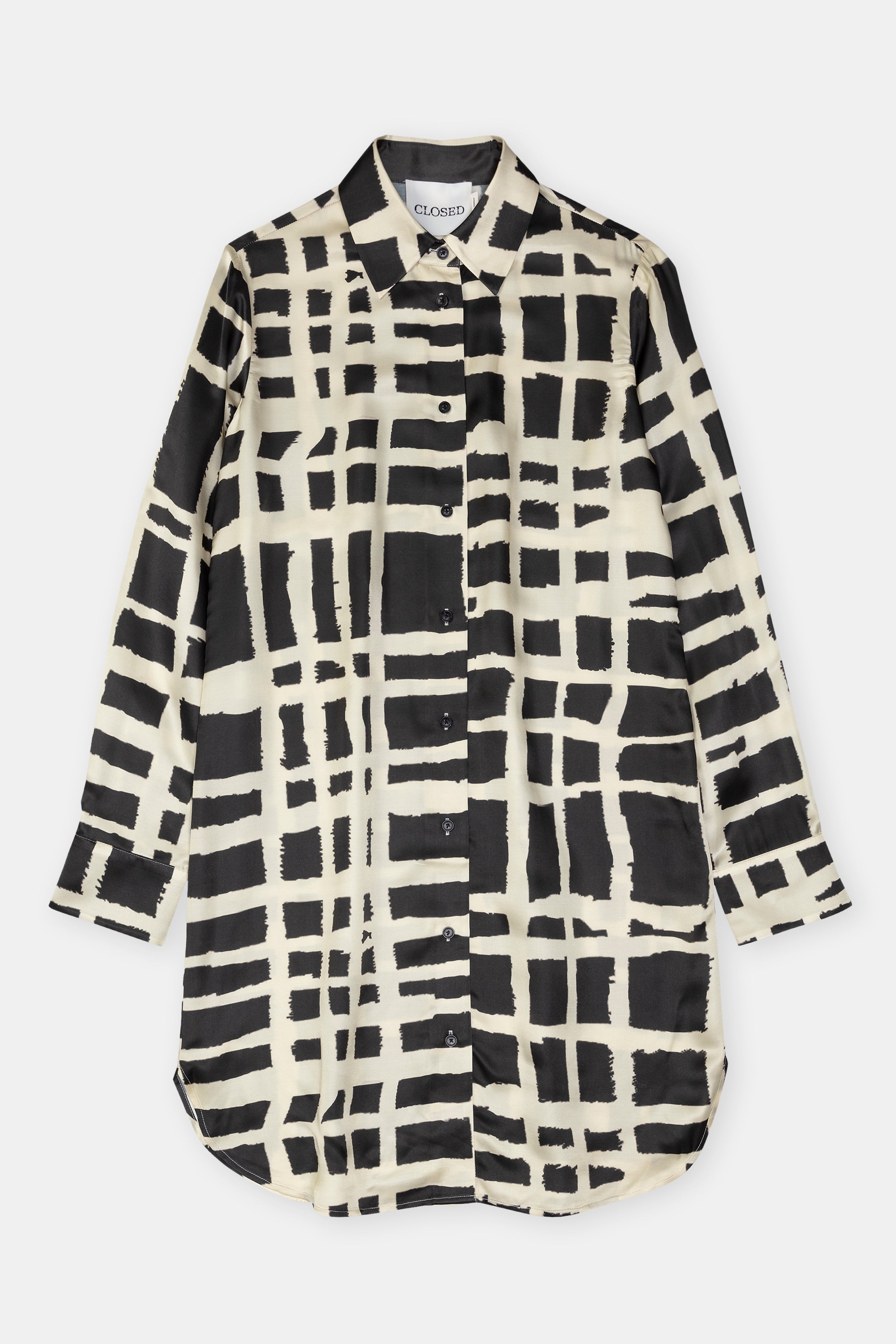 Closed-STYLE NAME ELONGATED SHIRT SHIRTS & BLOUSES-Hemden & Blusen-Black-Deal-Outlet-by-ARCHIVIST