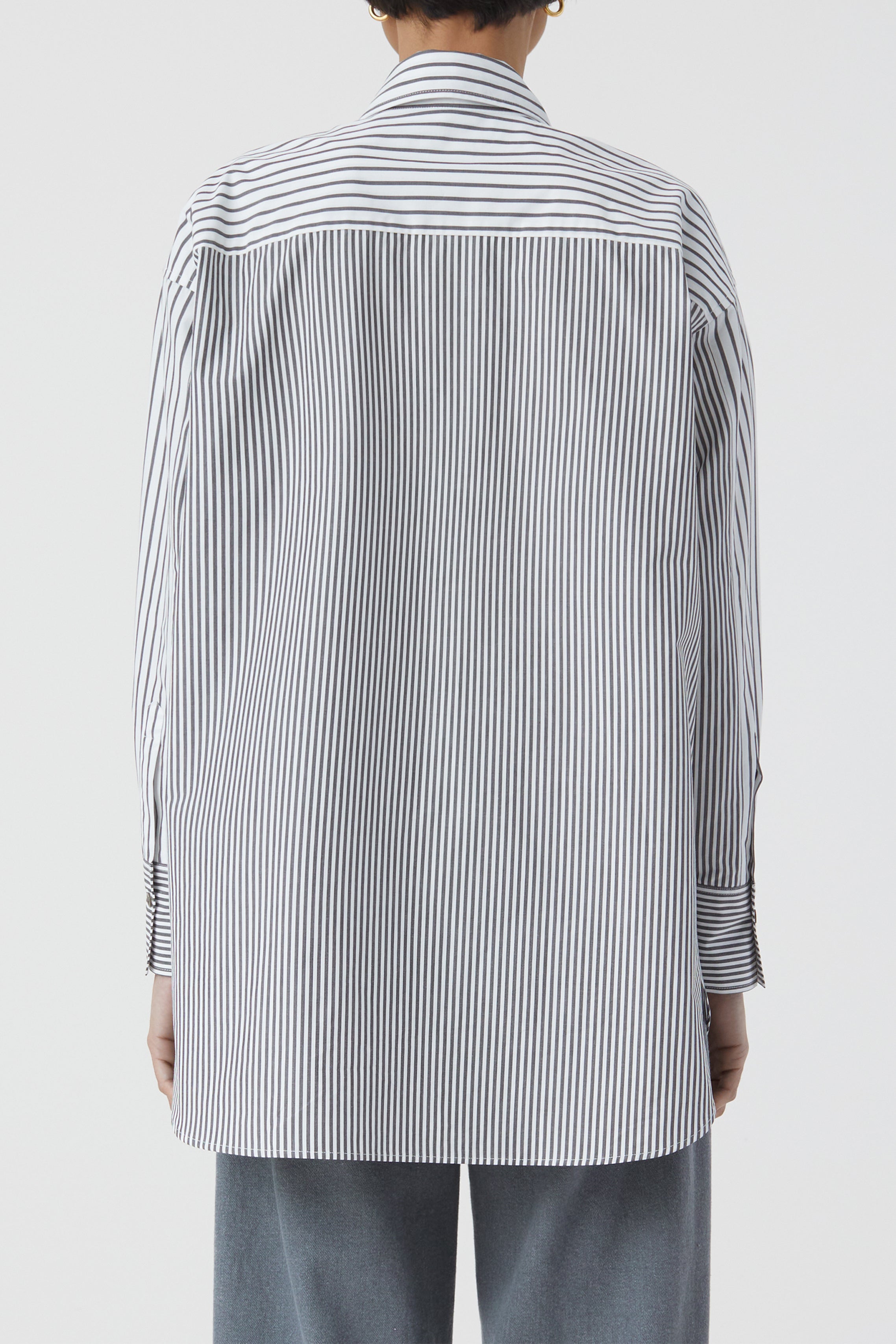 CHESTPOCKET LONG SLEEVE BLOUSE