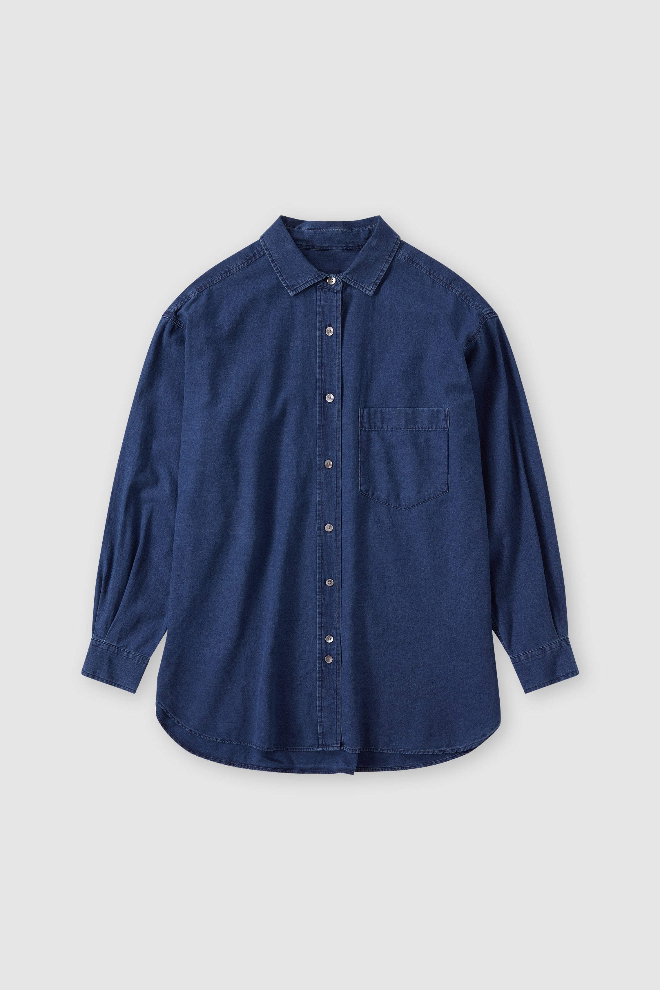 CLOSED-BASIC SHIRT SHIRTS & BLOUSES-ARCHIVE-SALE-OUTLET-Lagerverkauf-Shirts-XS-DARK BLUE-ARCHIVIST