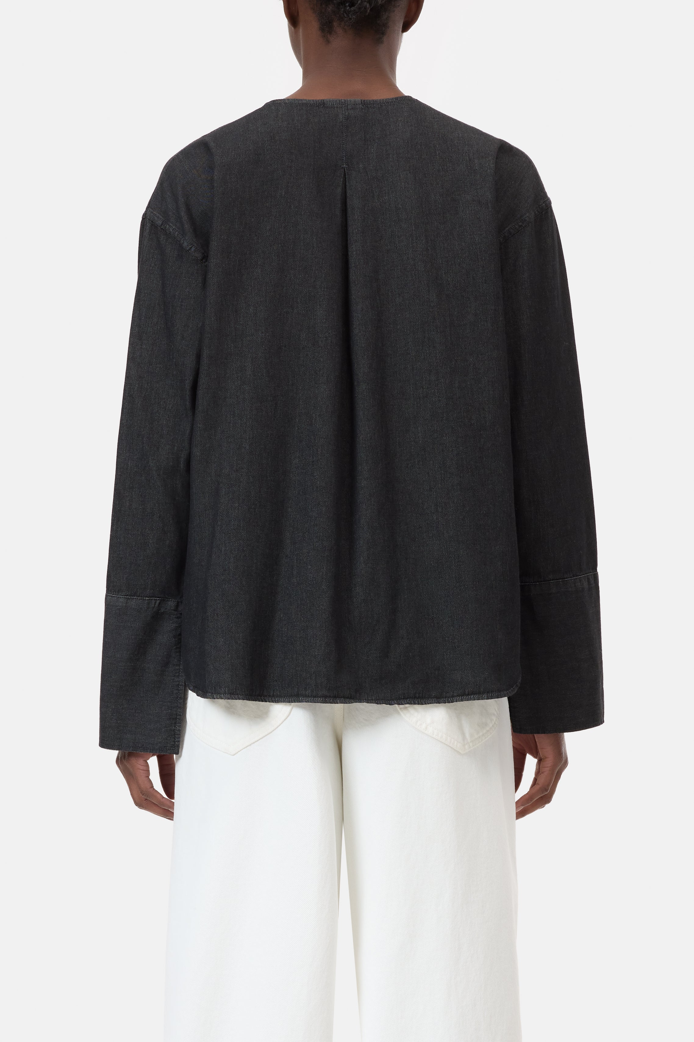 PINTUCK BIB SHIRT