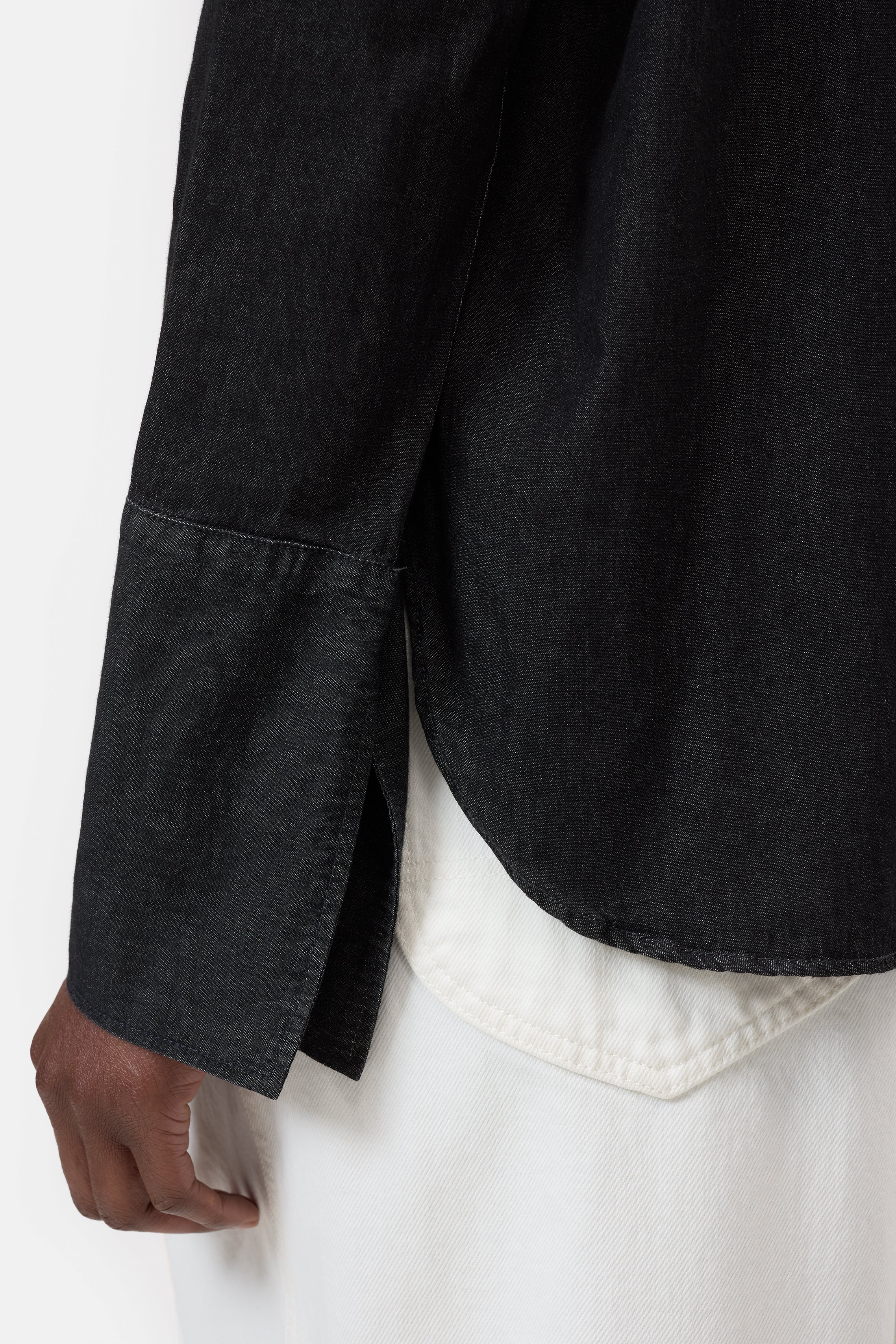 PINTUCK BIB SHIRT