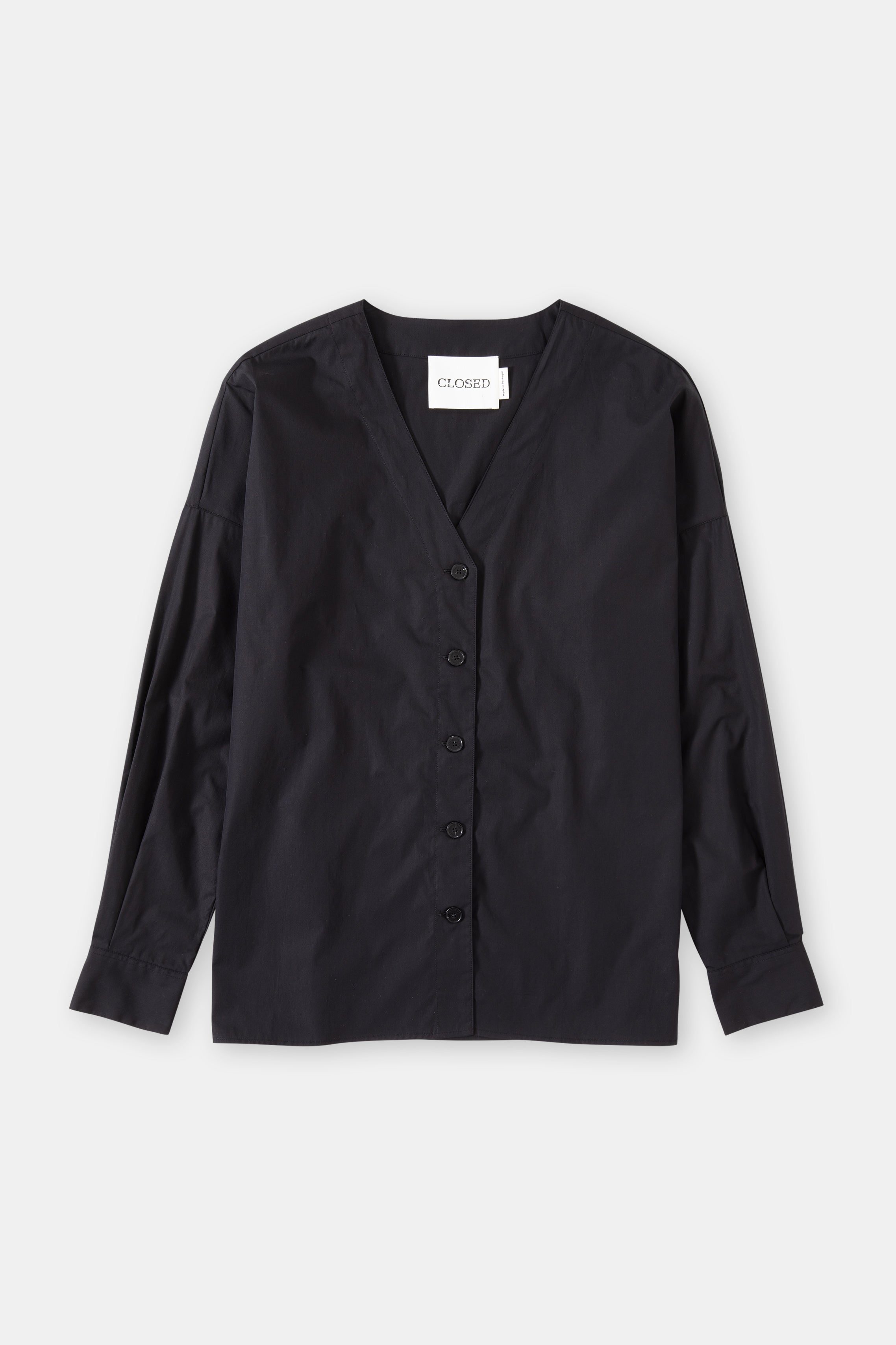 CLOSED-STYLE NAME NO COLLAR BLOUSE SHIRTS & BLOUSES-ARCHIVE-SALE-OUTLET-Lagerverkauf-Shirts-XS-BLACK-ARCHIVIST