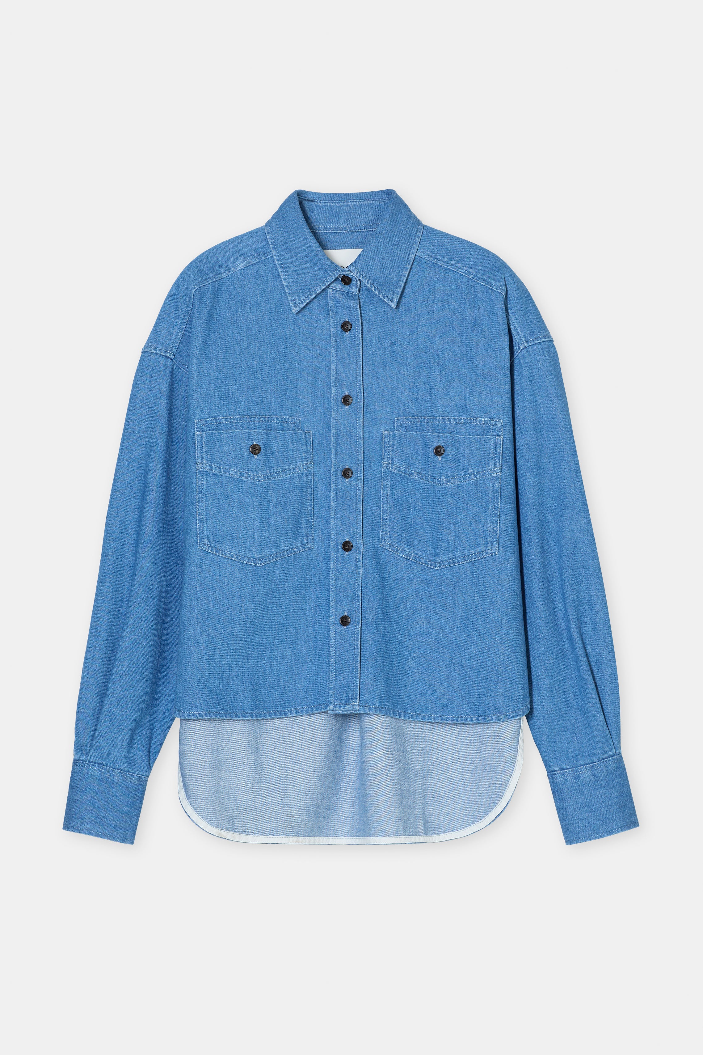 CROPPED FRONT OVERSIZED SHIRT