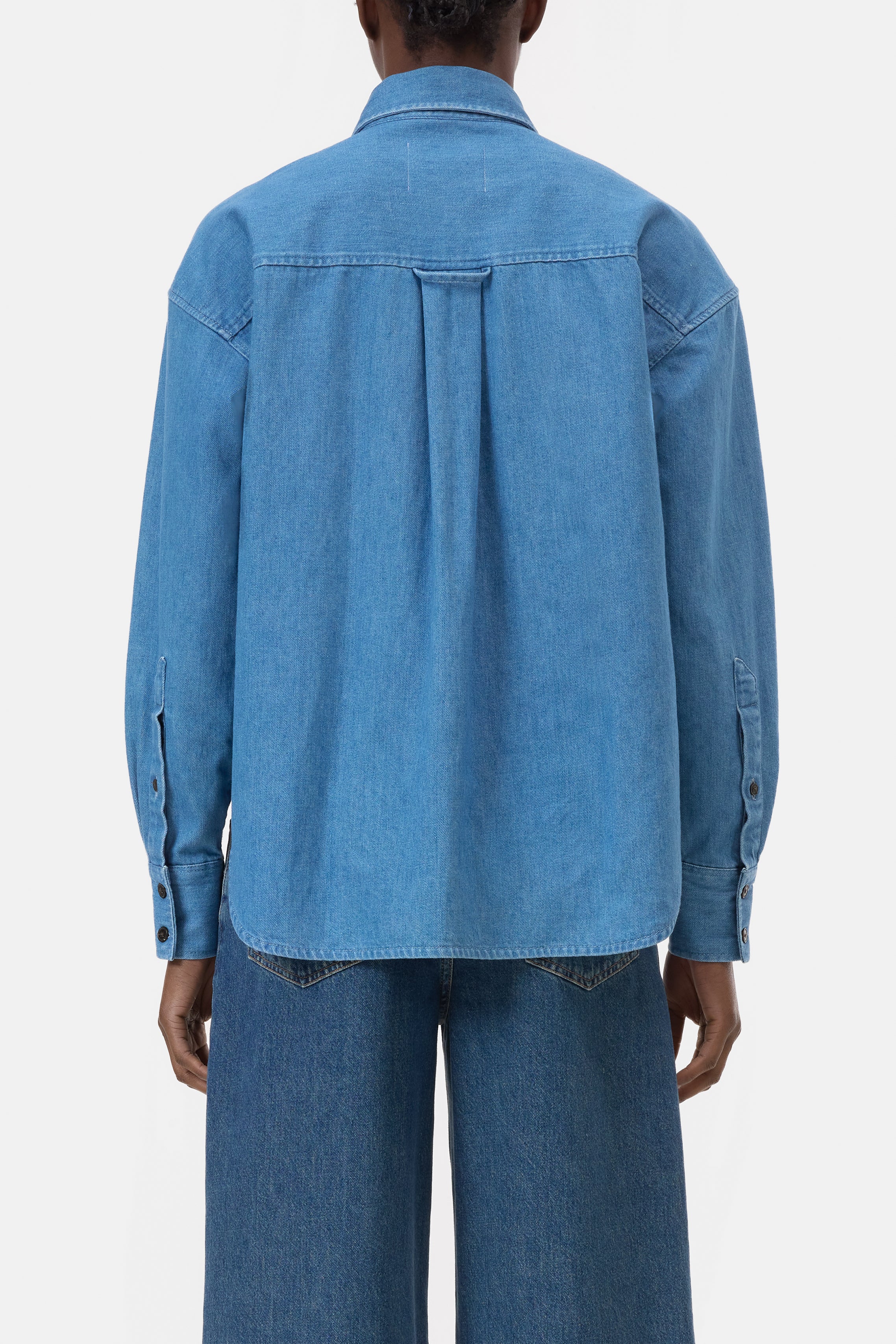 CROPPED FRONT OVERSIZED SHIRT