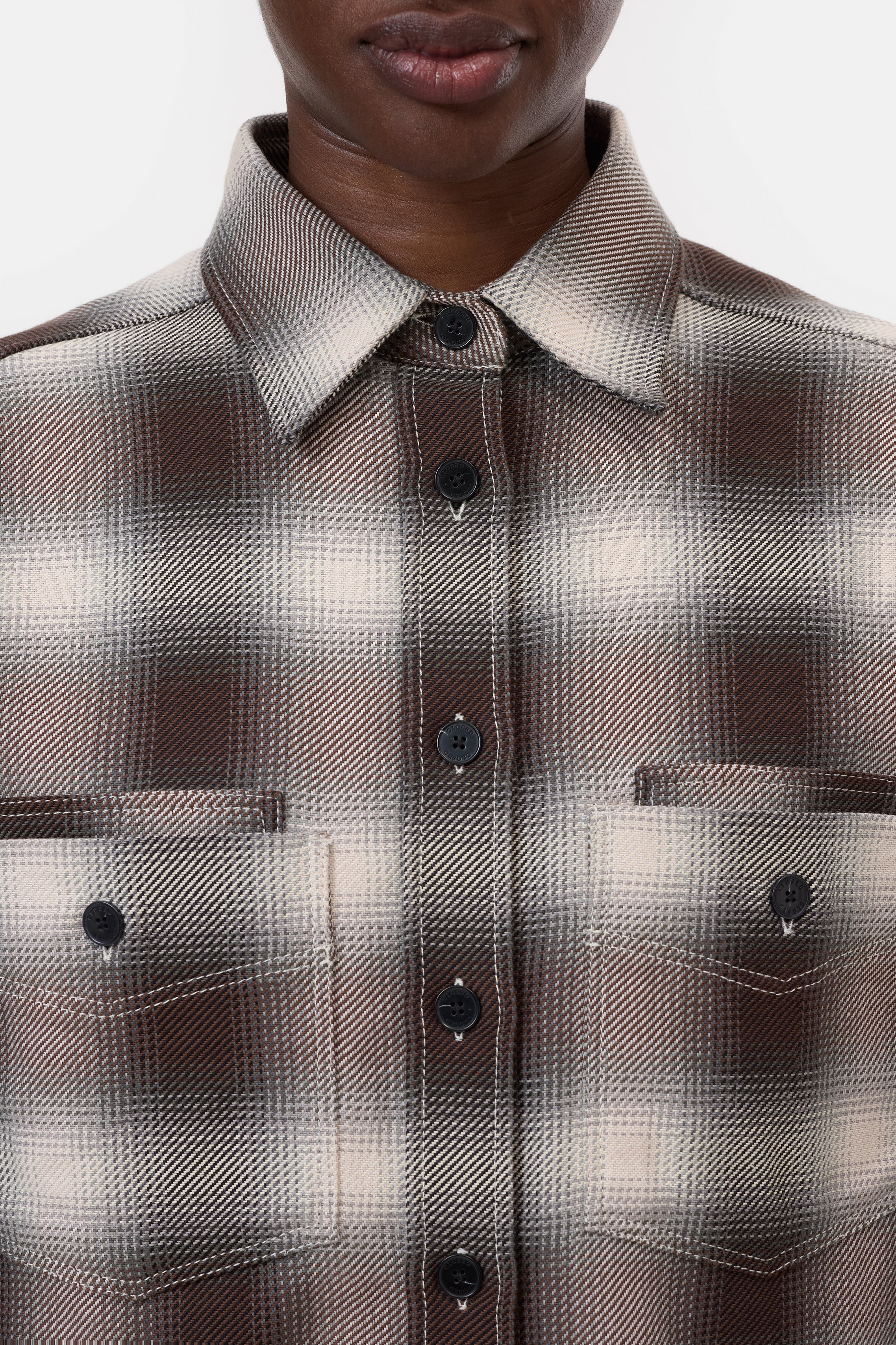 CROPPED FRONT OVERSIZED SHIRT
