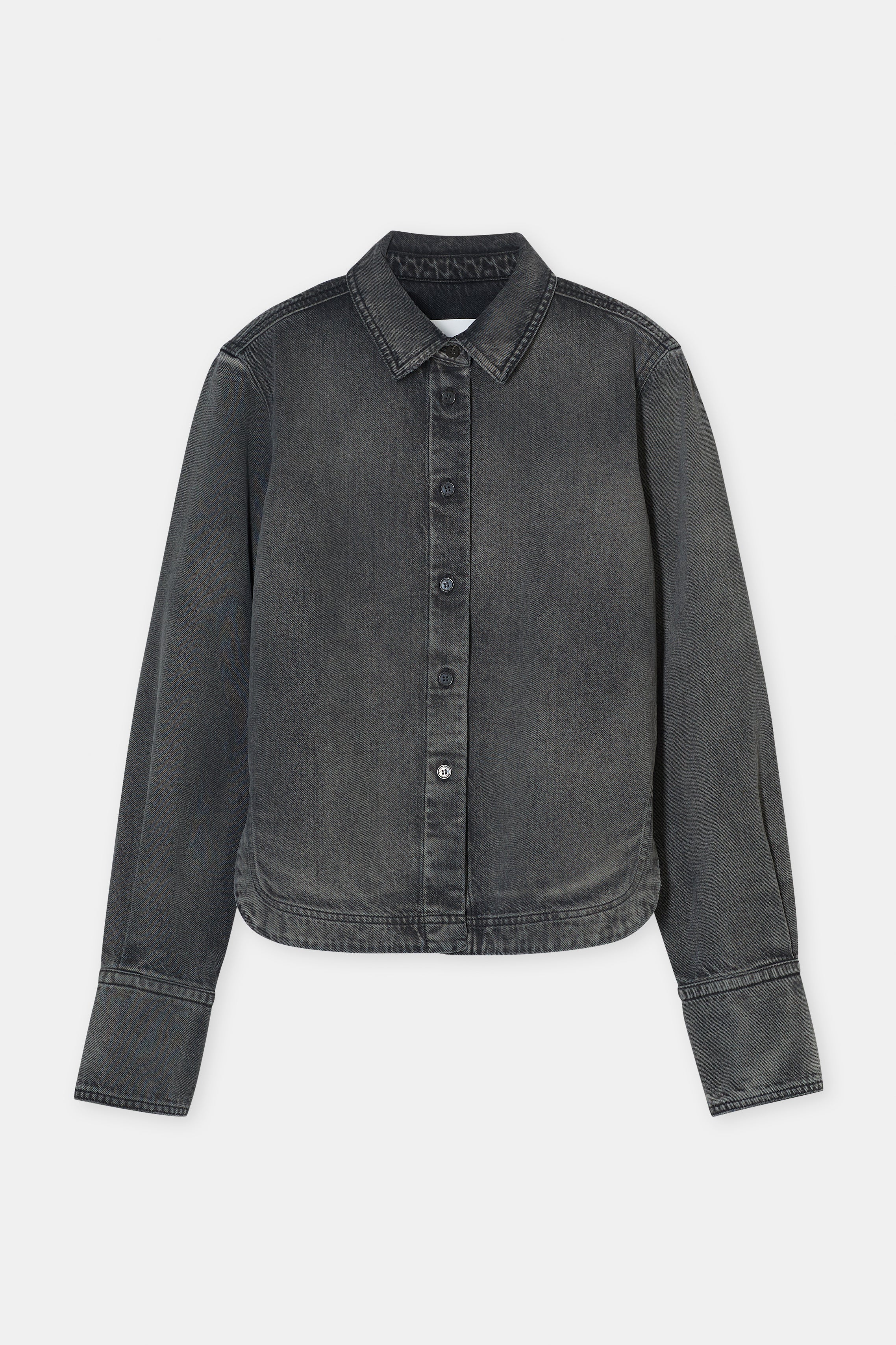 CURVED HEM SHIRT