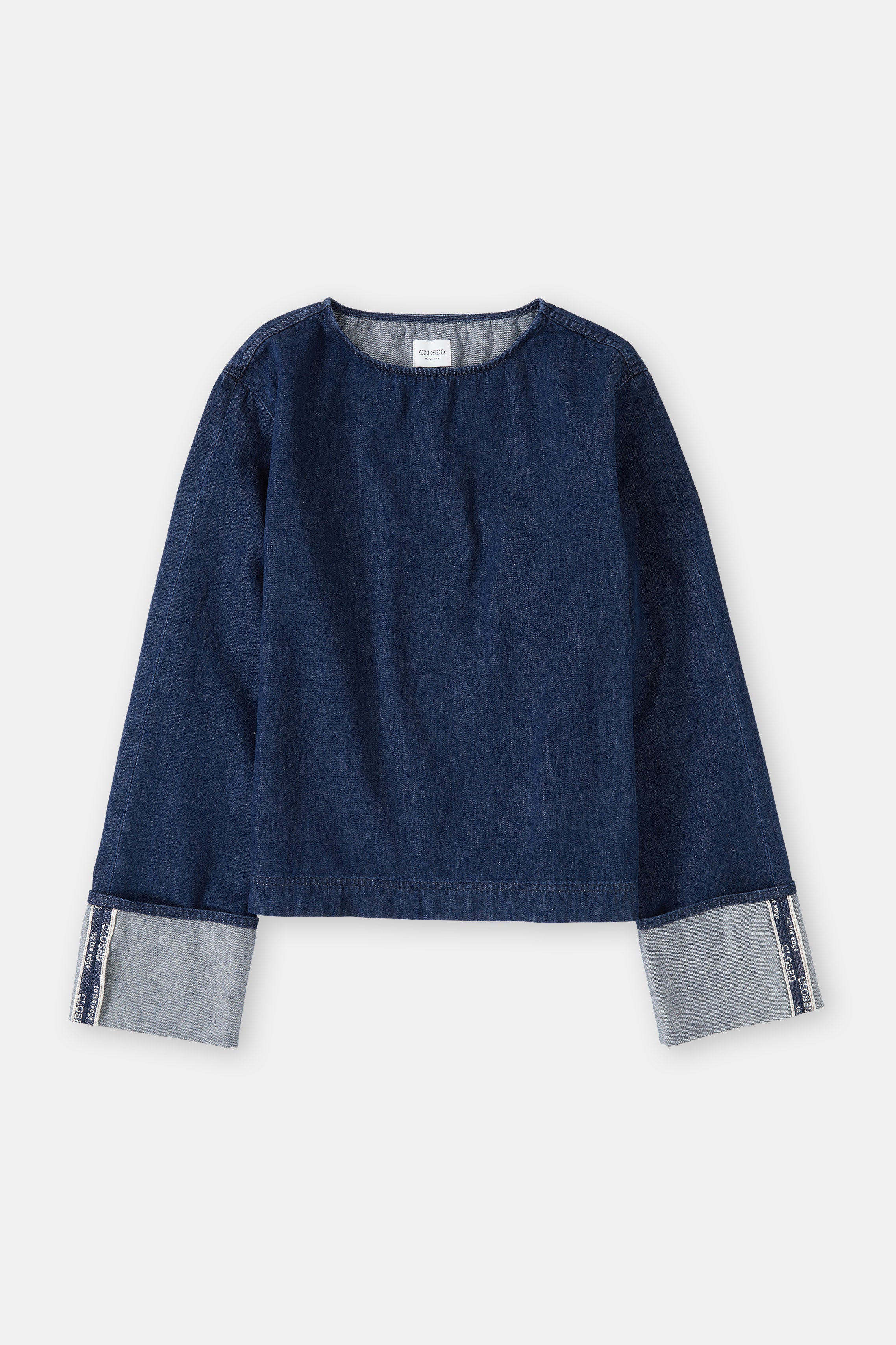 Closed-LONG SLEEVE DENIM SHIRT-Hemden & Blusen-Black-Deal-Outlet-by-ARCHIVIST