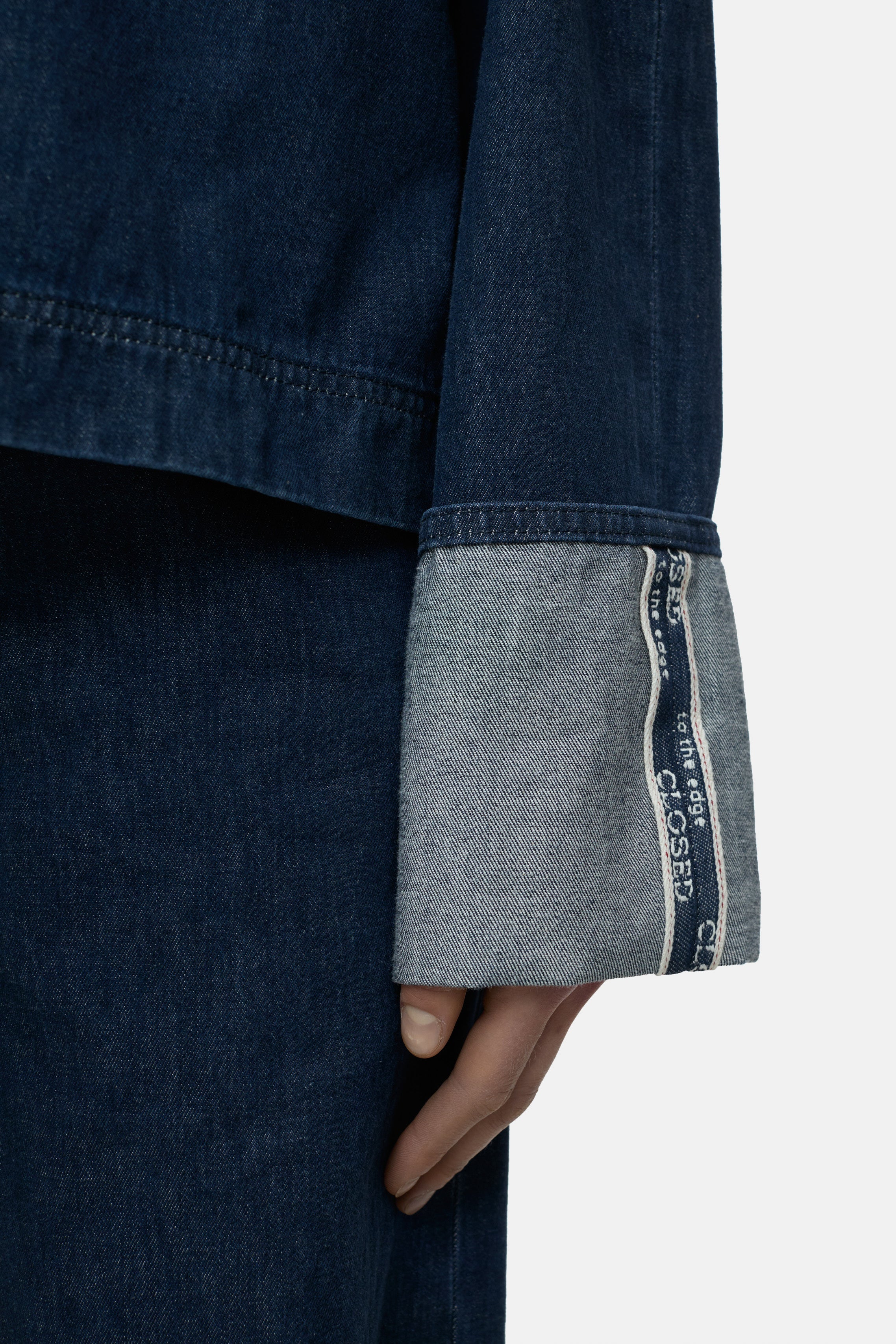 Closed-LONG SLEEVE DENIM SHIRT-Hemden & Blusen-Black-Deal-Outlet-by-ARCHIVIST