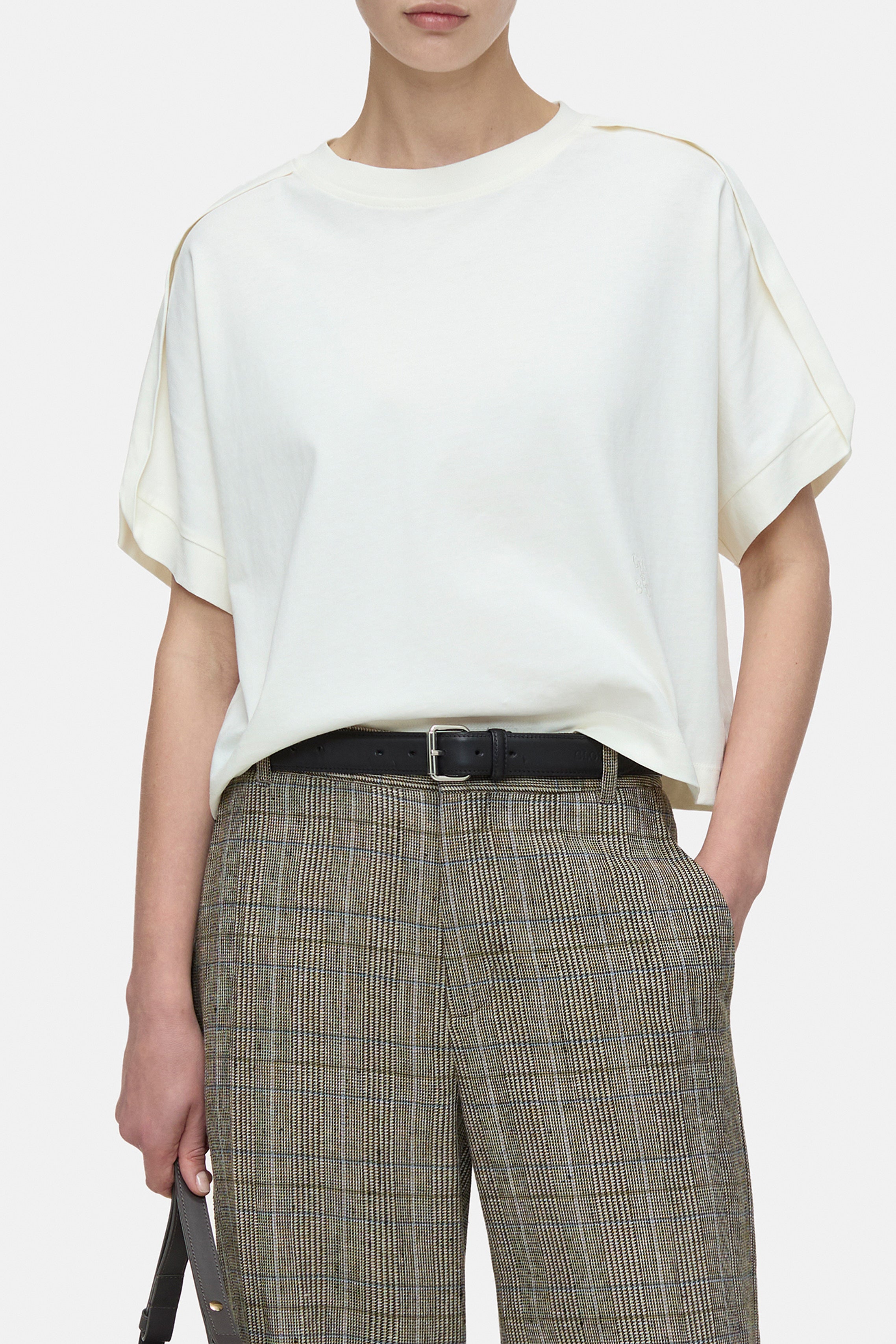 Closed-DRAPED T-SHIRT-Shirts-Black-Deal-Outlet-by-ARCHIVIST