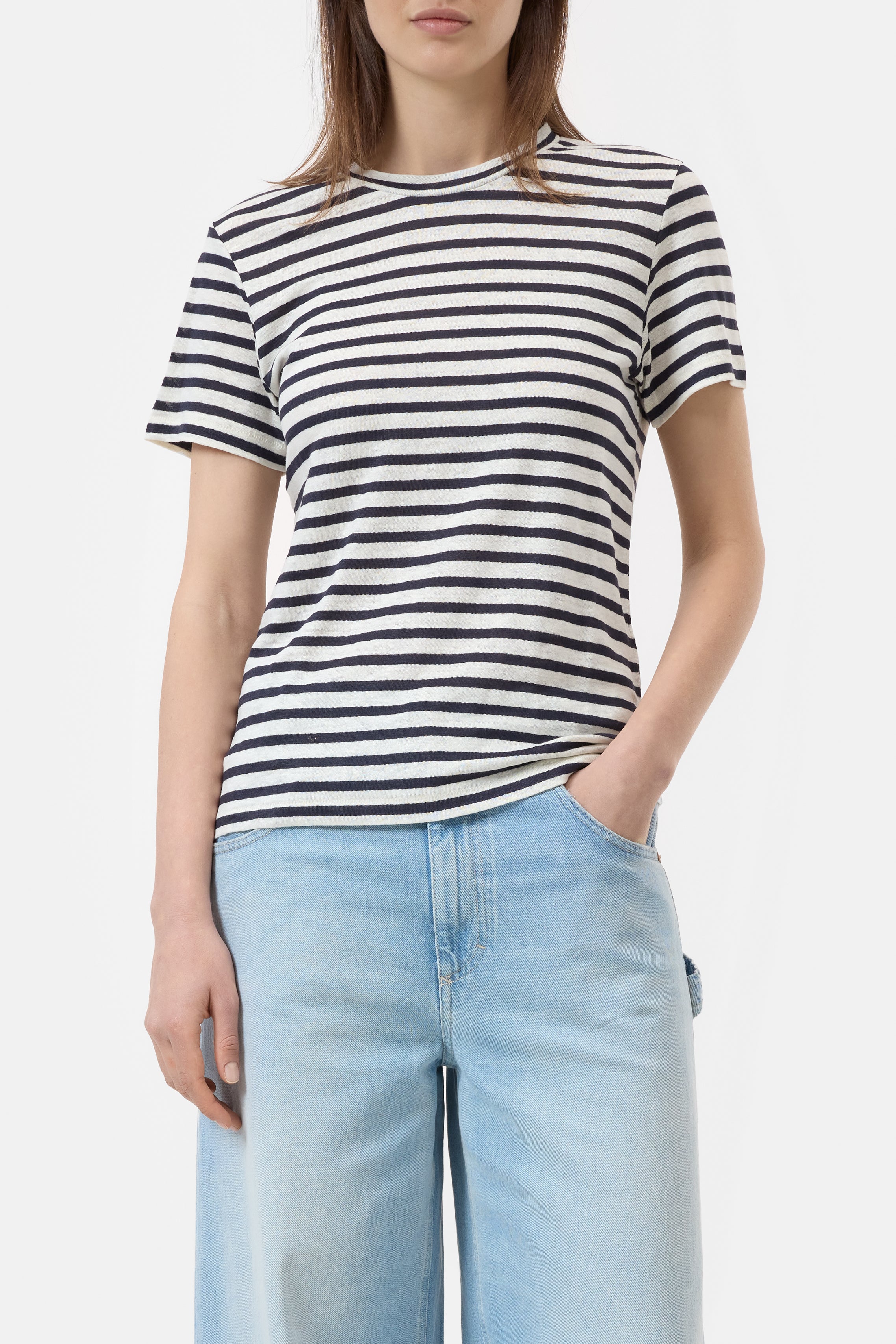 BASIC T-SHIRT-Hemden & Blusen-Closed-XXS-DARK NIGHT-ARCHIVIST