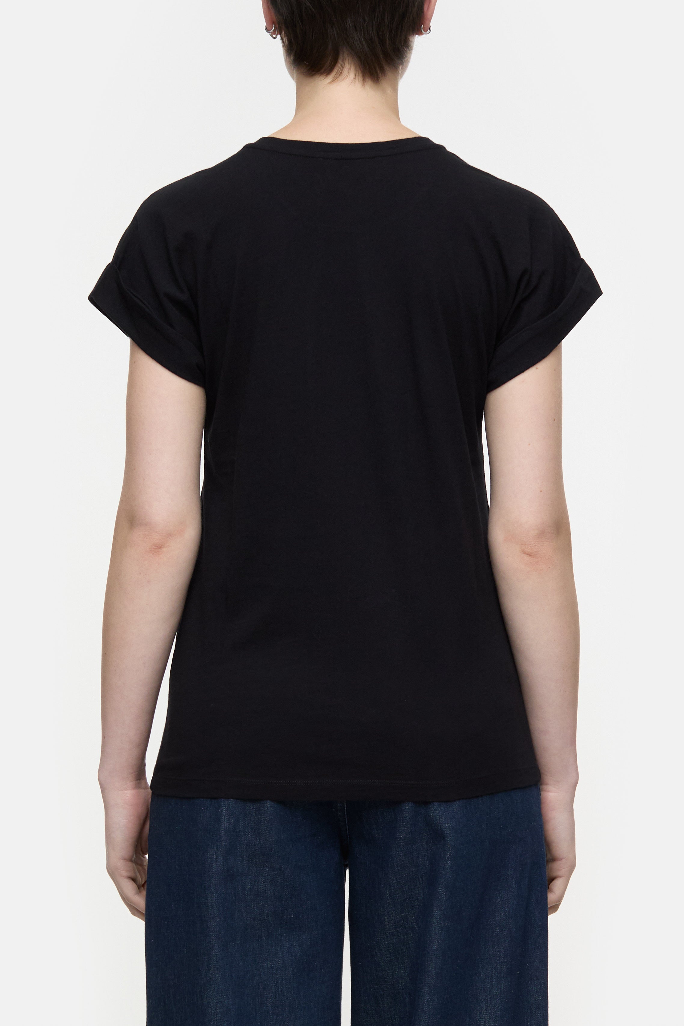 Closed-TURN UP T-SHIRT-Shirts-Black-Deal-Outlet-by-ARCHIVIST