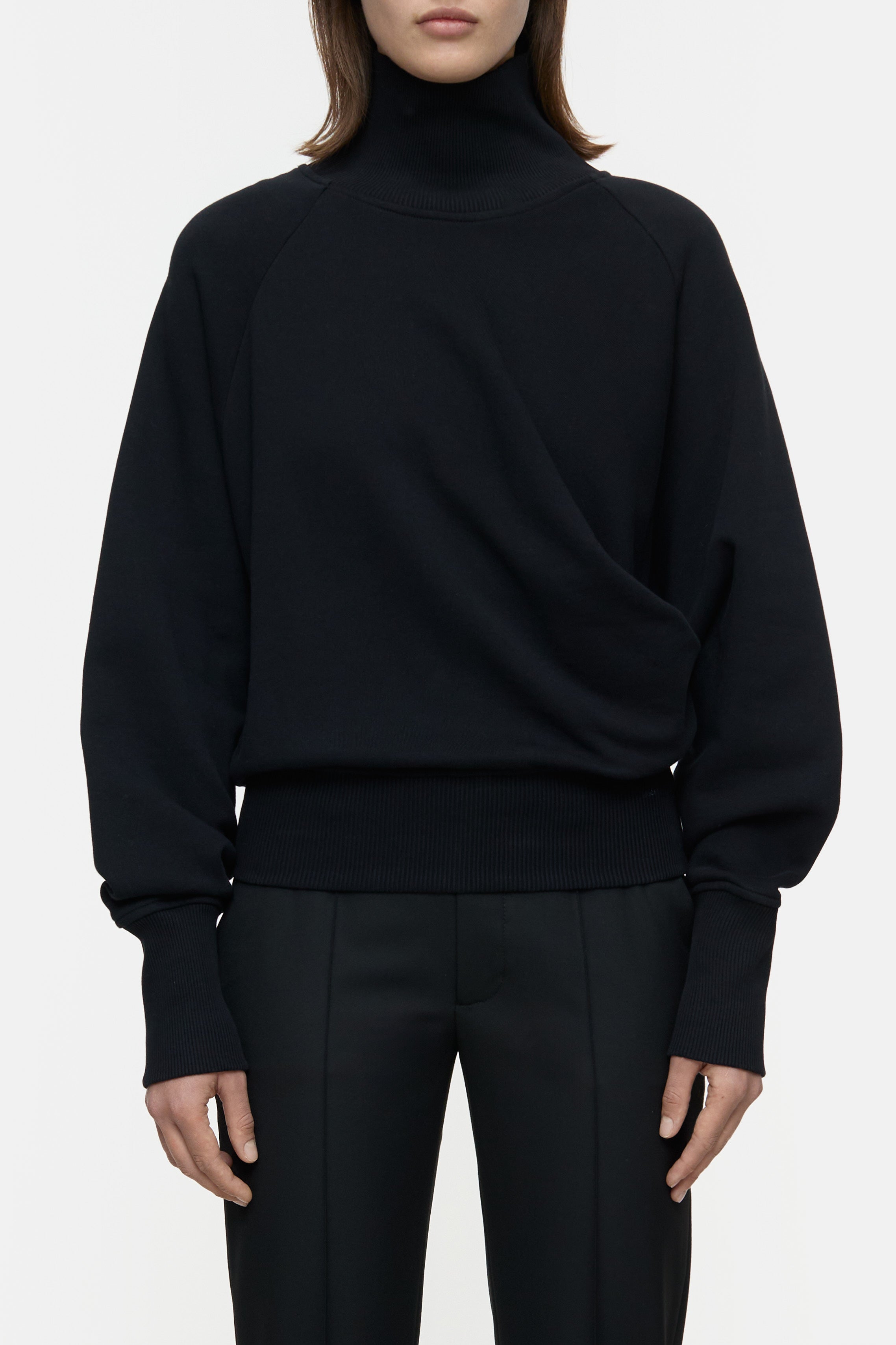 DRAPED TURTLENECK