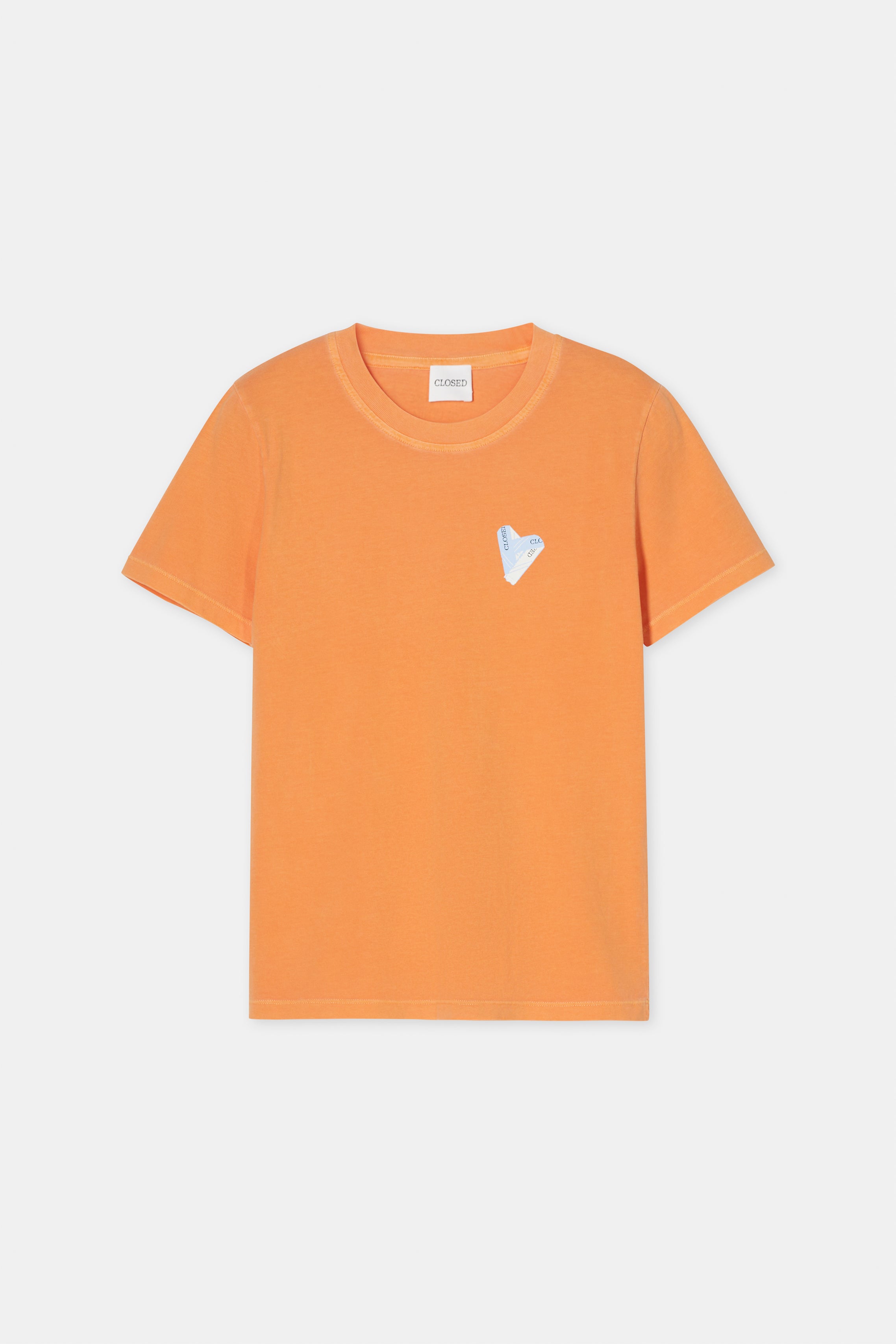 PRINTED T-SHIRT-Hemden & Blusen-Closed-XXS-PUMPKIN ORANGE-ARCHIVIST