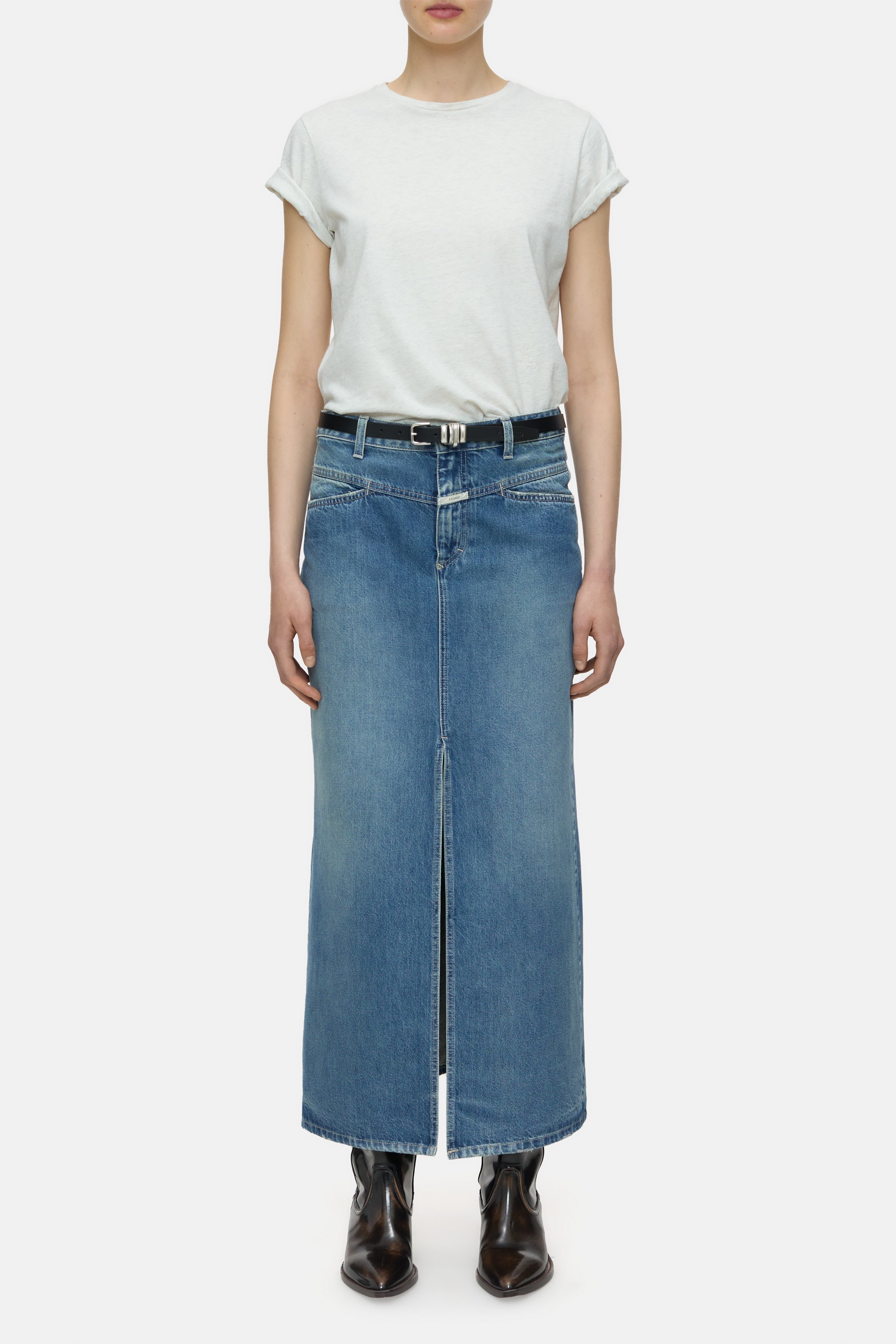 Closed-BASIC T-SHIRT T-SHIRTS-Shirts-Black-Deal-Outlet-by-ARCHIVIST