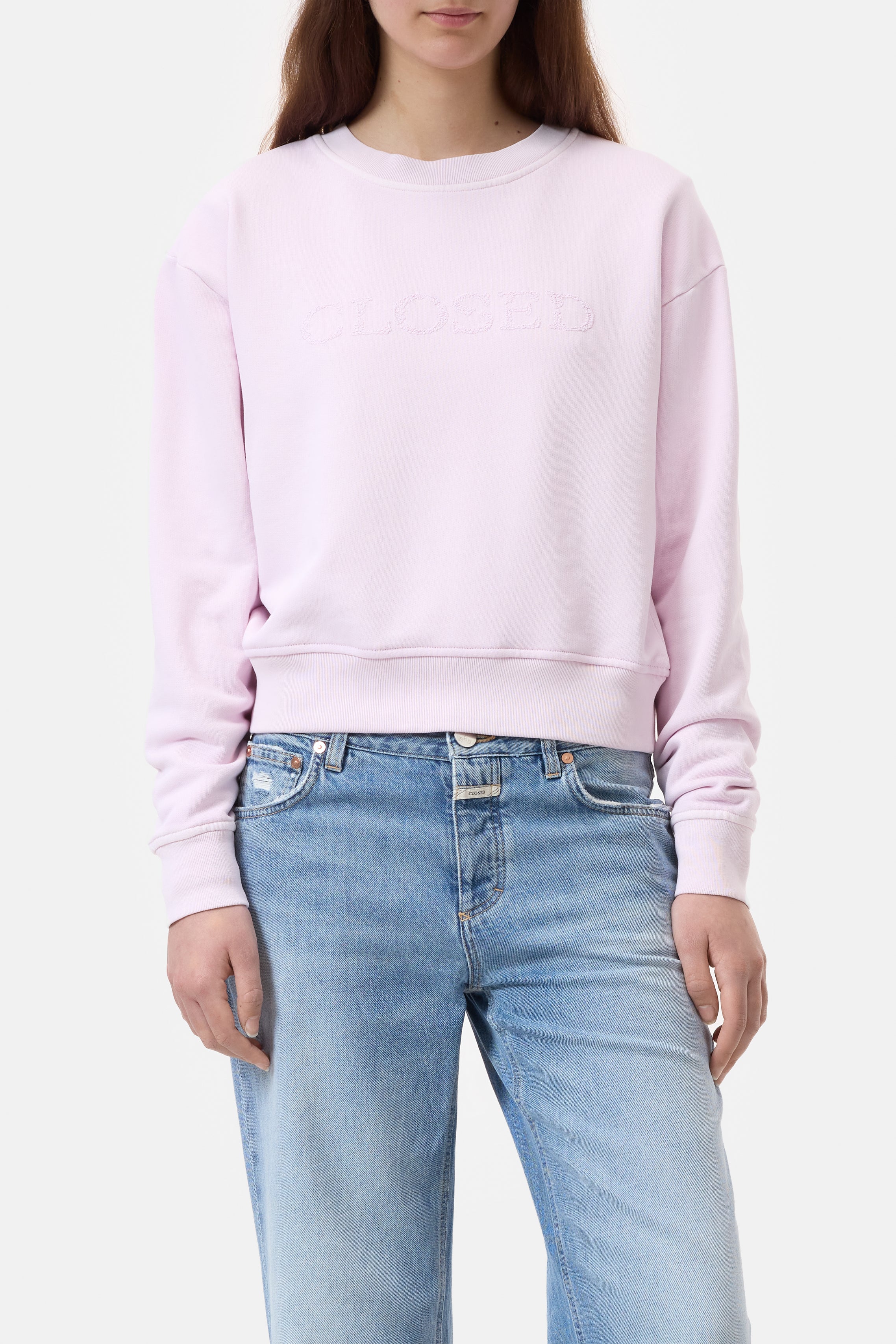 LOGO CREWNECK-Hemden & Blusen-Closed-XXS-MILKSHAKE PINK-ARCHIVIST