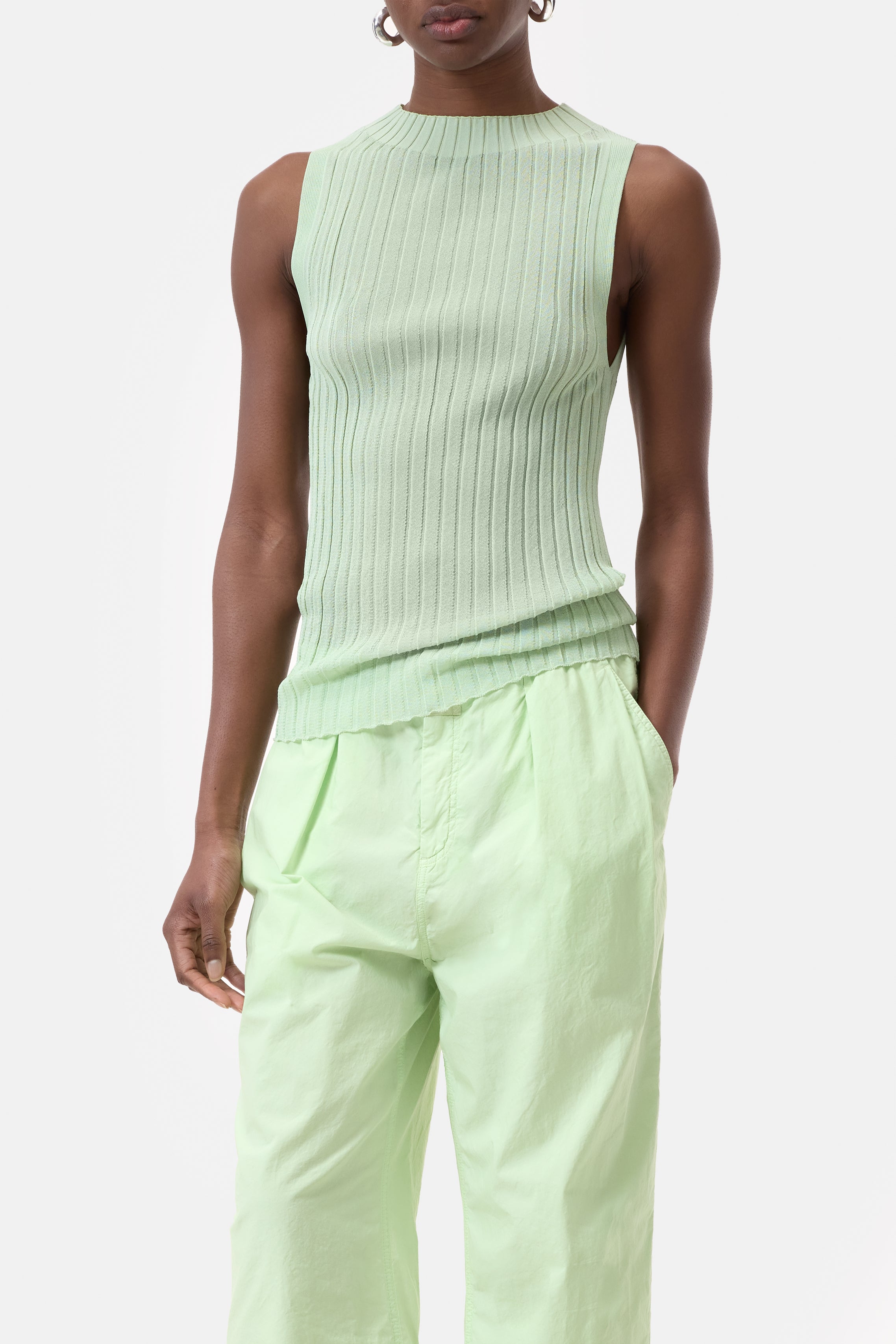 VEST TOP-Strick & Pullover-Closed-XXS-BUD GREEN-ARCHIVIST