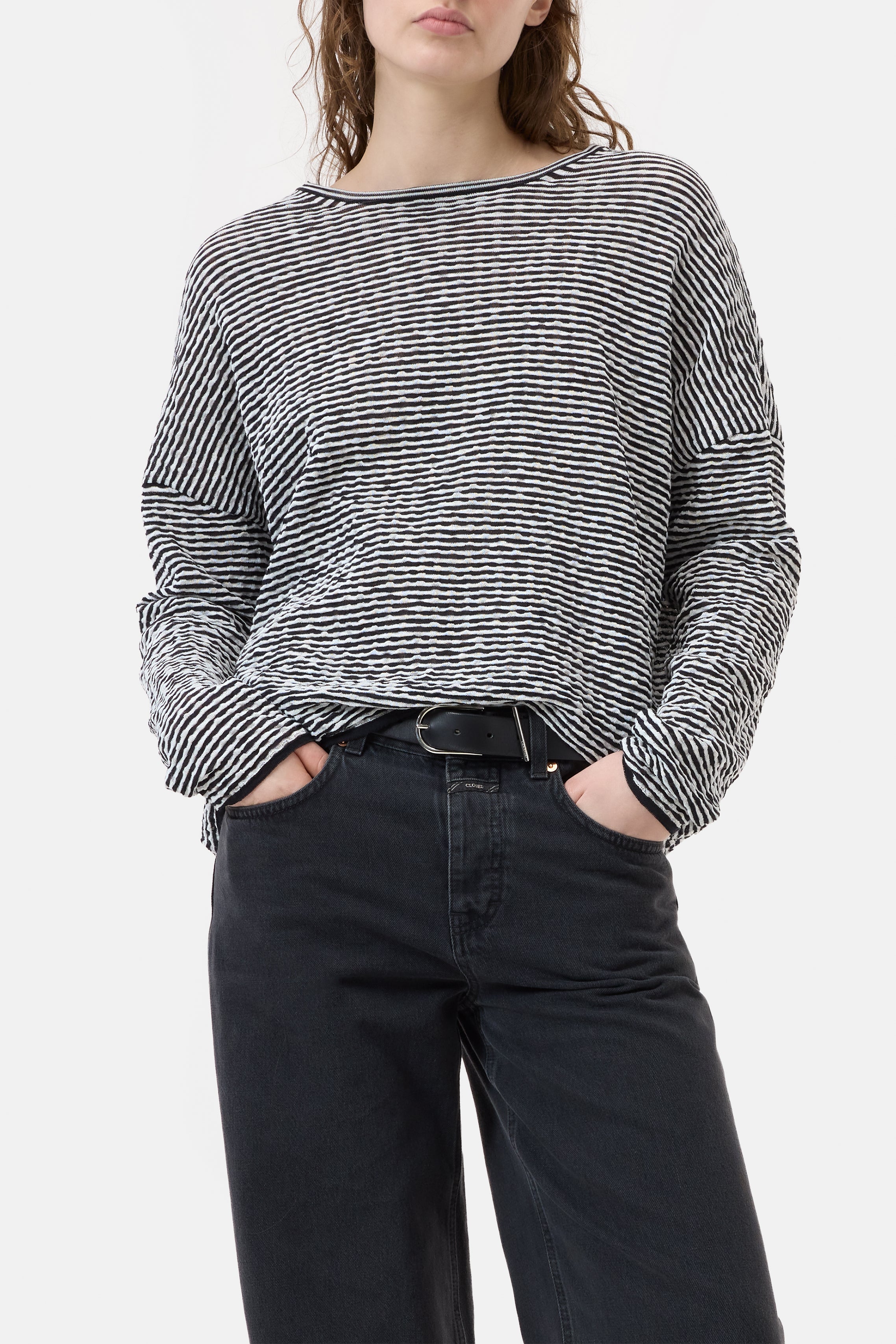 LONGSLEEVE CREWNECK-Strick & Pullover-Closed-XXS-BLACK-ARCHIVIST