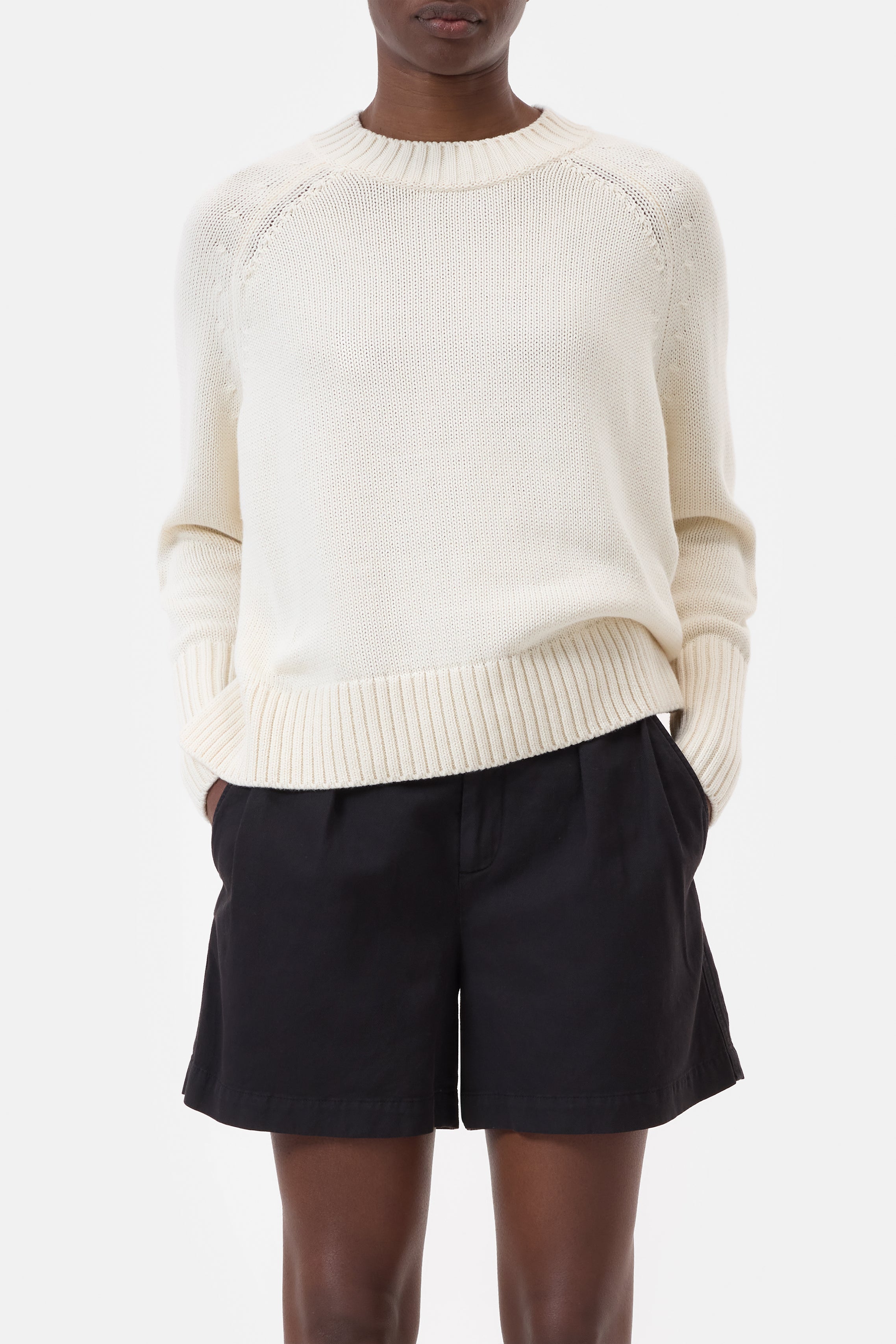 CREW NECK LONG SLEEVE-Strick & Pullover-Closed-XXS-IVORY-ARCHIVIST