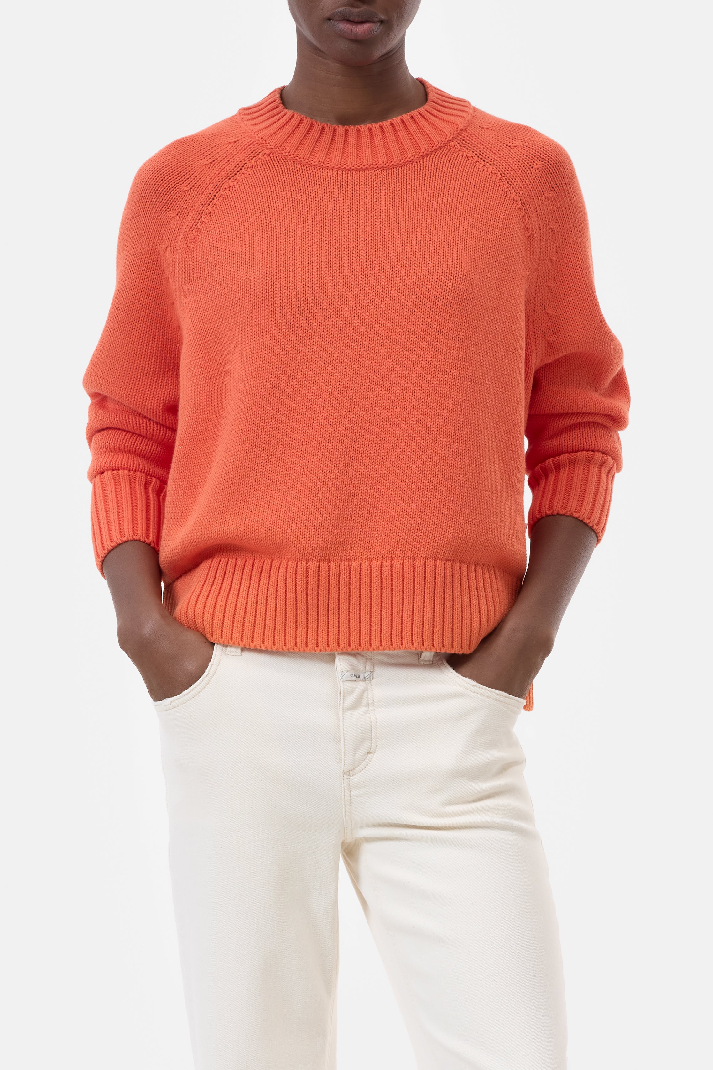 CREW NECK LONG SLEEVE-Strick & Pullover-Closed-XXS-WASHED RED-ARCHIVIST