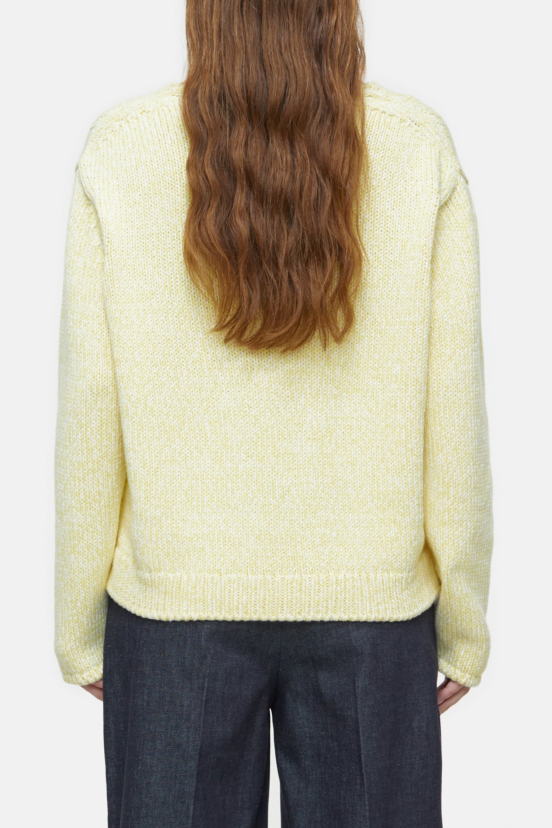 OPEN V NECK LONG SLEEVE