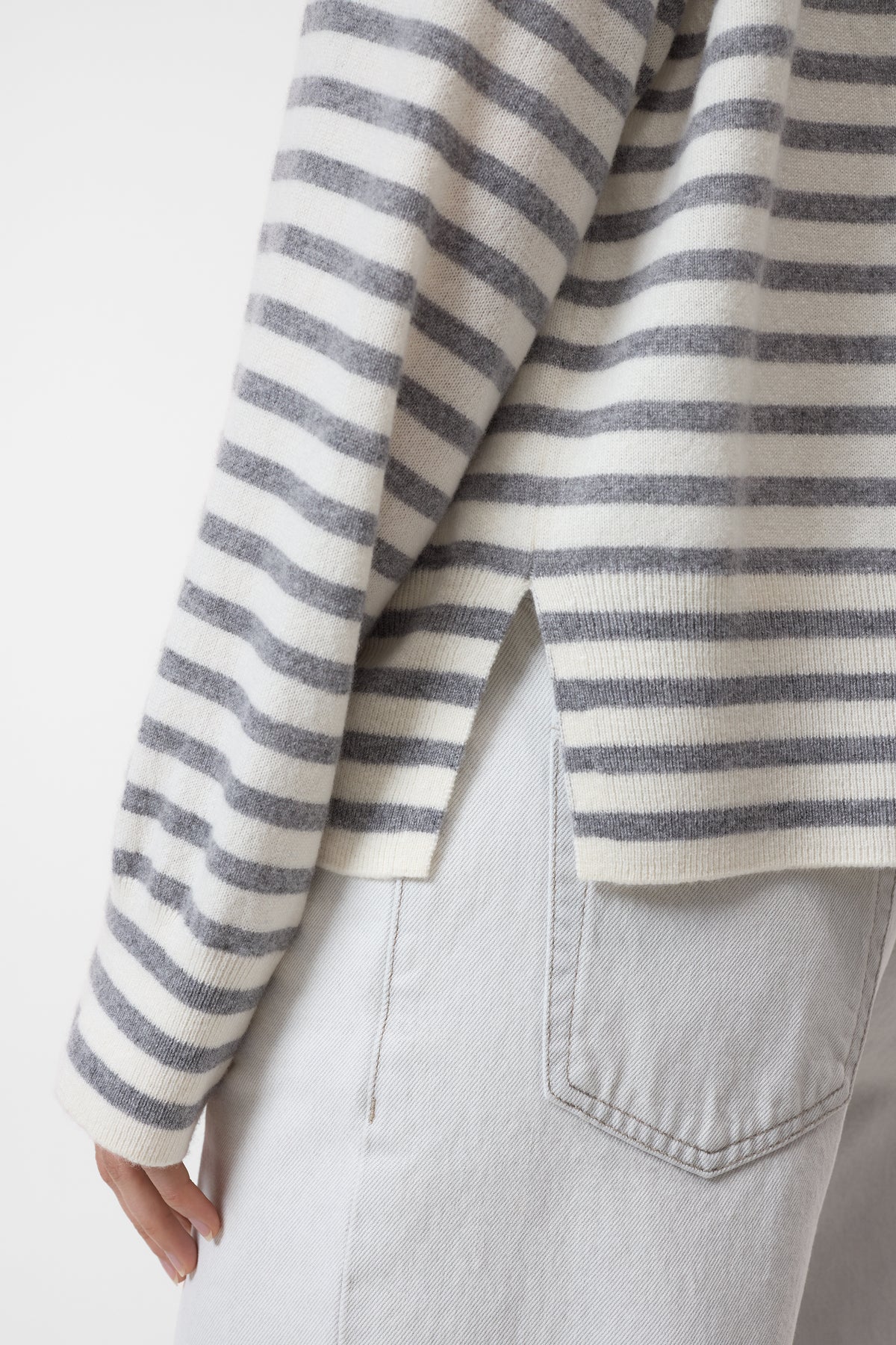 Striped crew neck long sleeve
