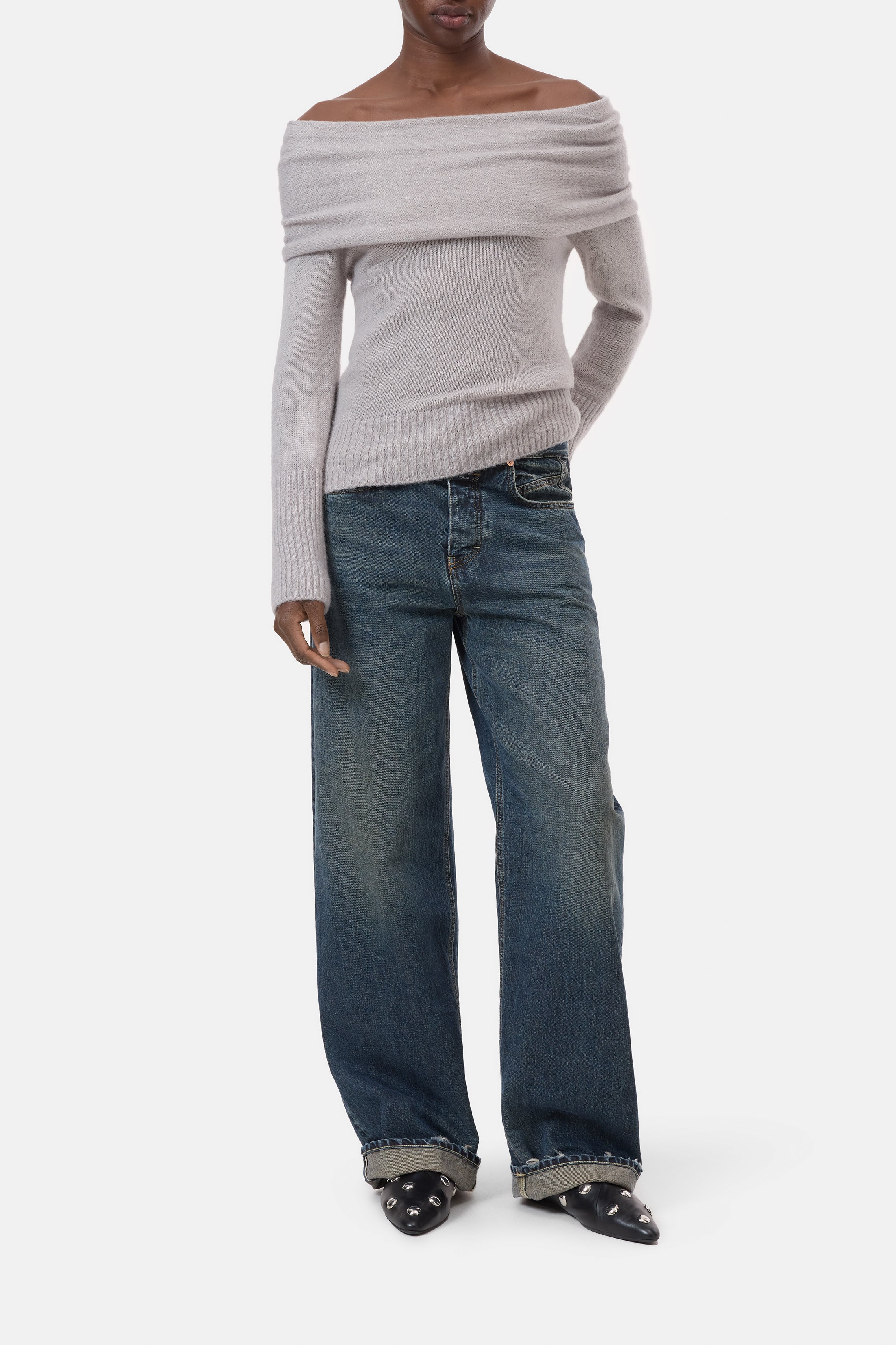 WIDE COLLAR LONG SLEEVE