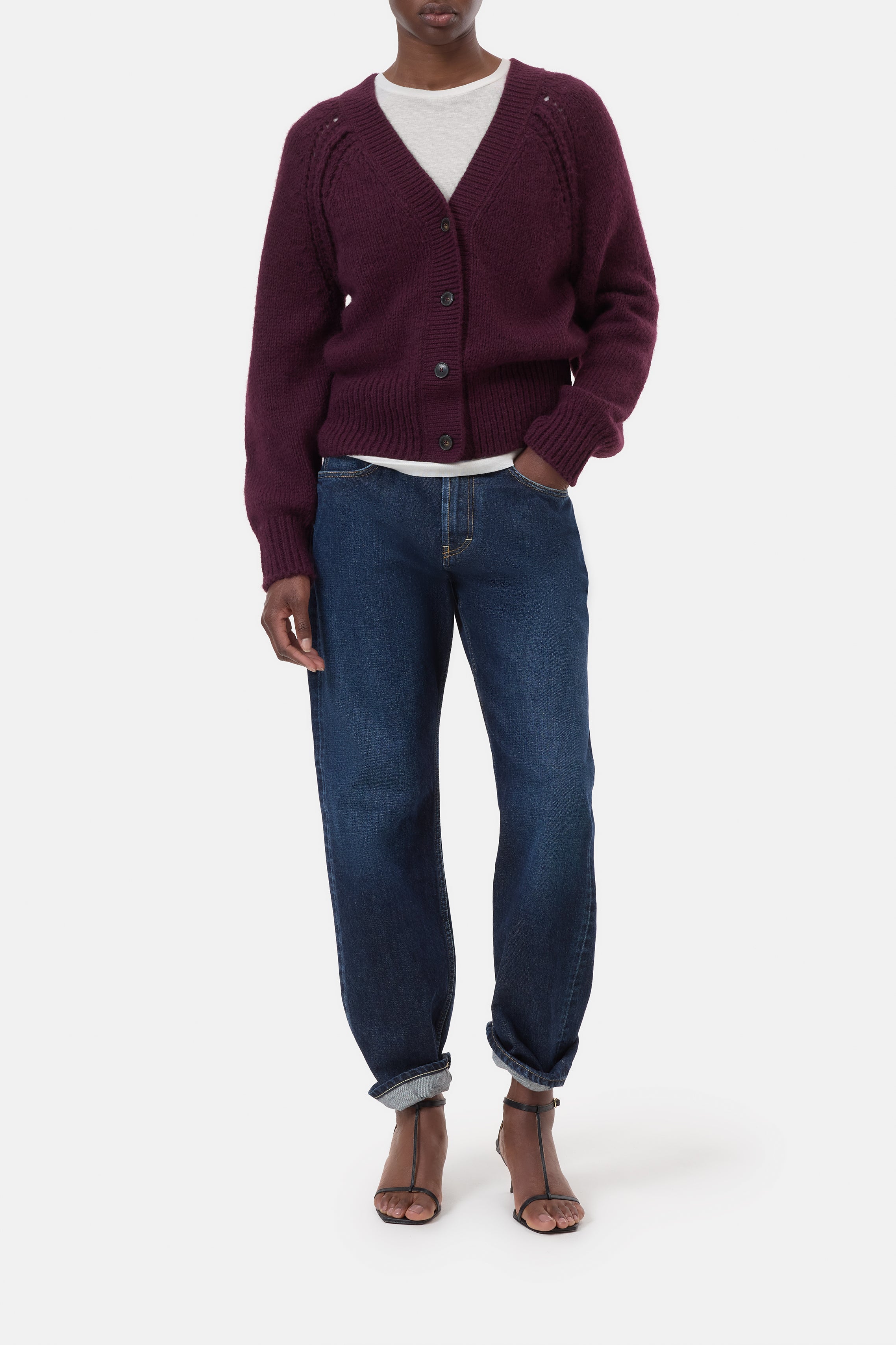 WAISTED CARDIGAN