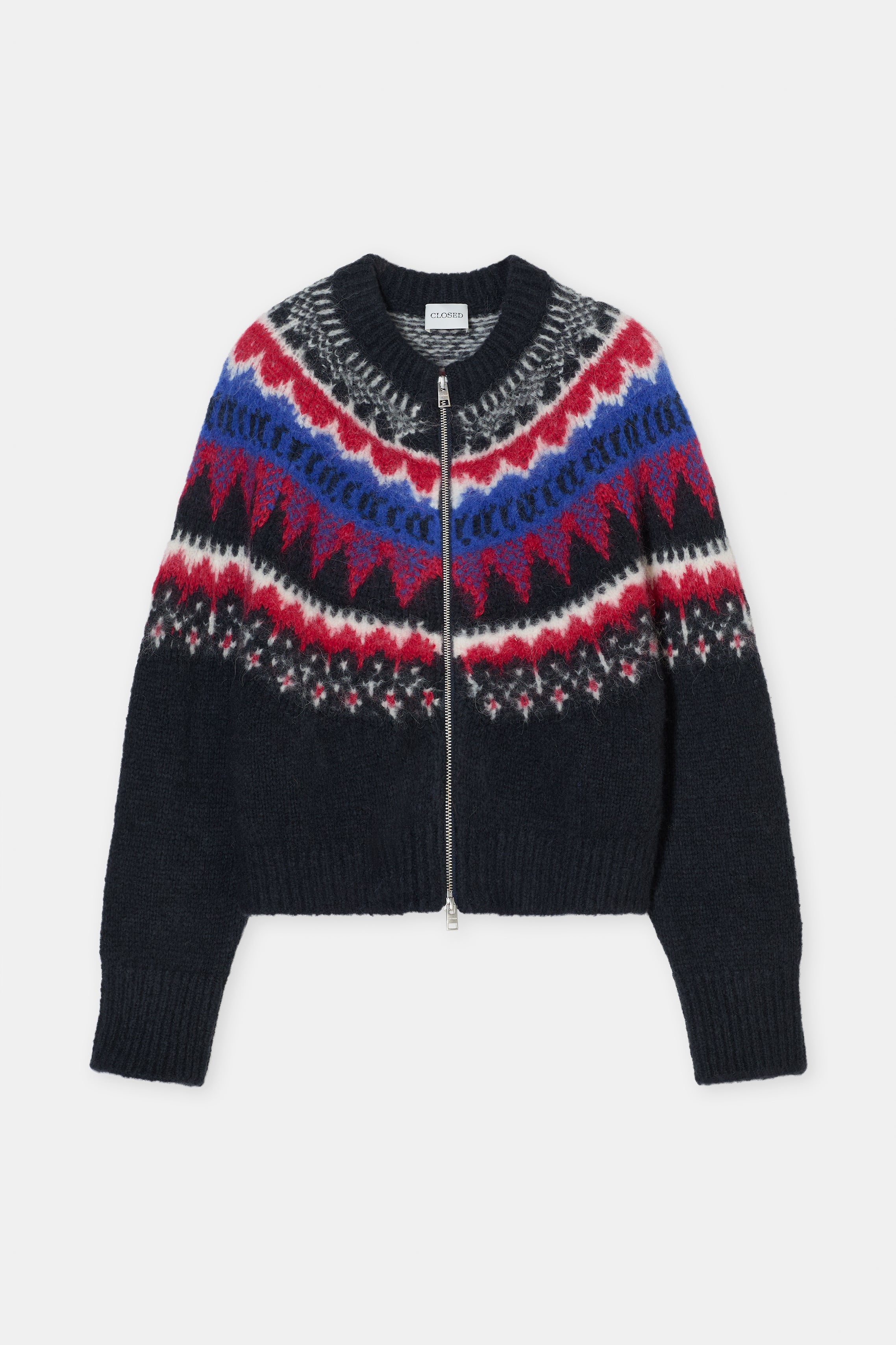 CROPPED ZIP CARDIGAN