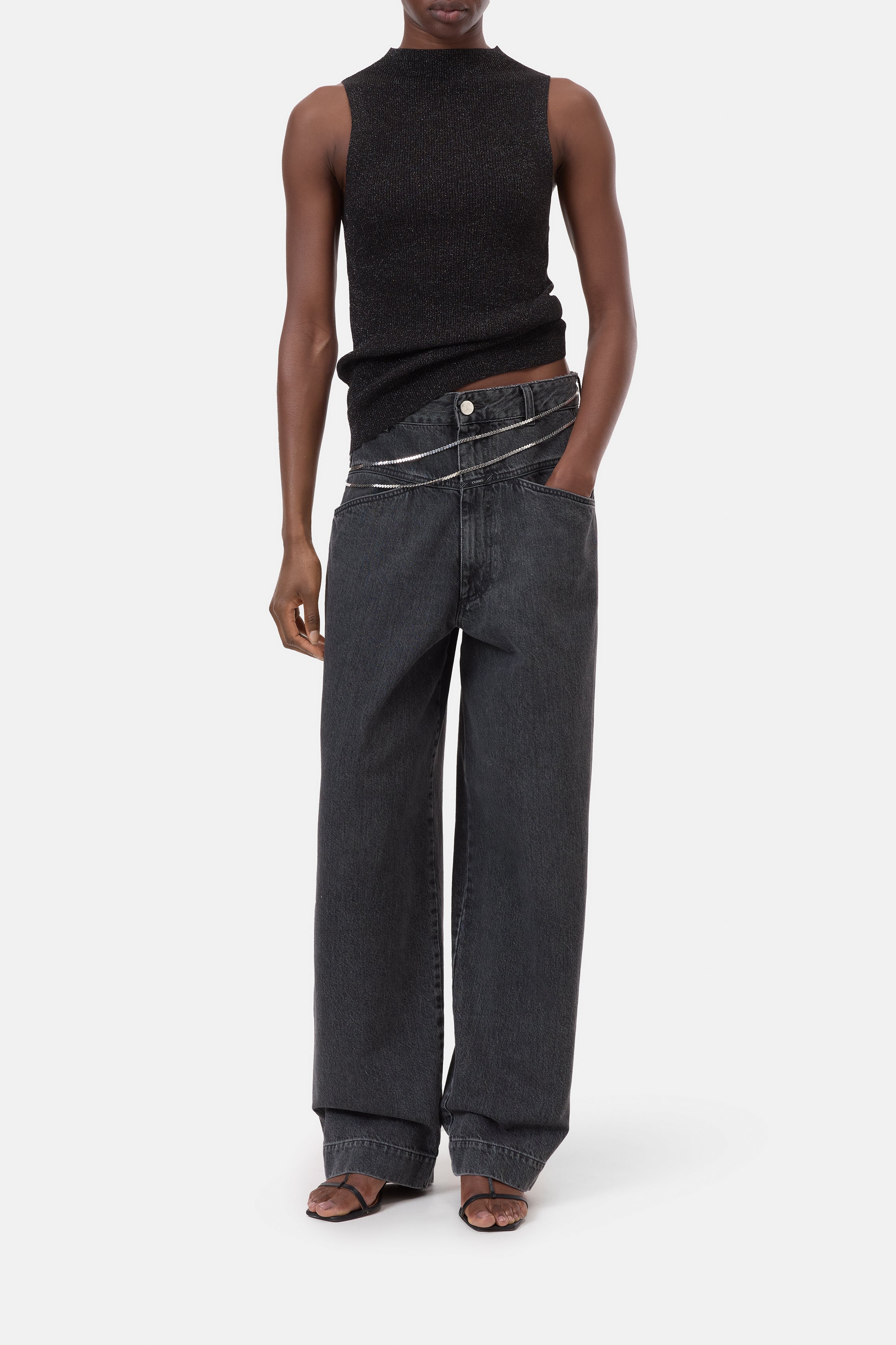 SLEEVELESS TOP LUREX