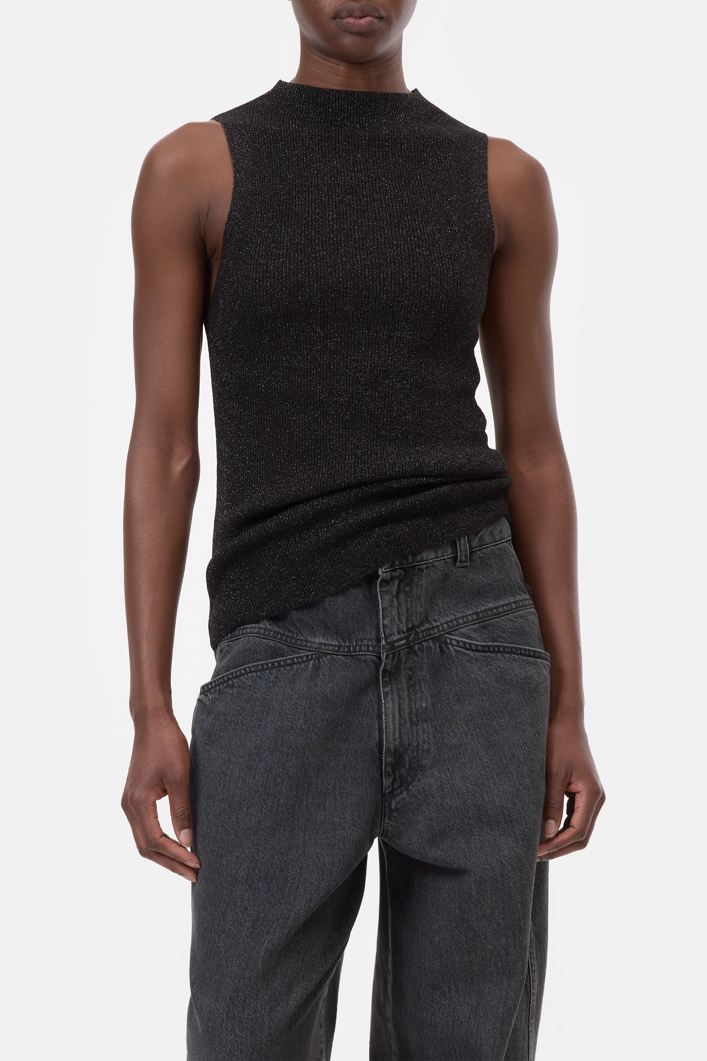 SLEEVELESS TOP LUREX