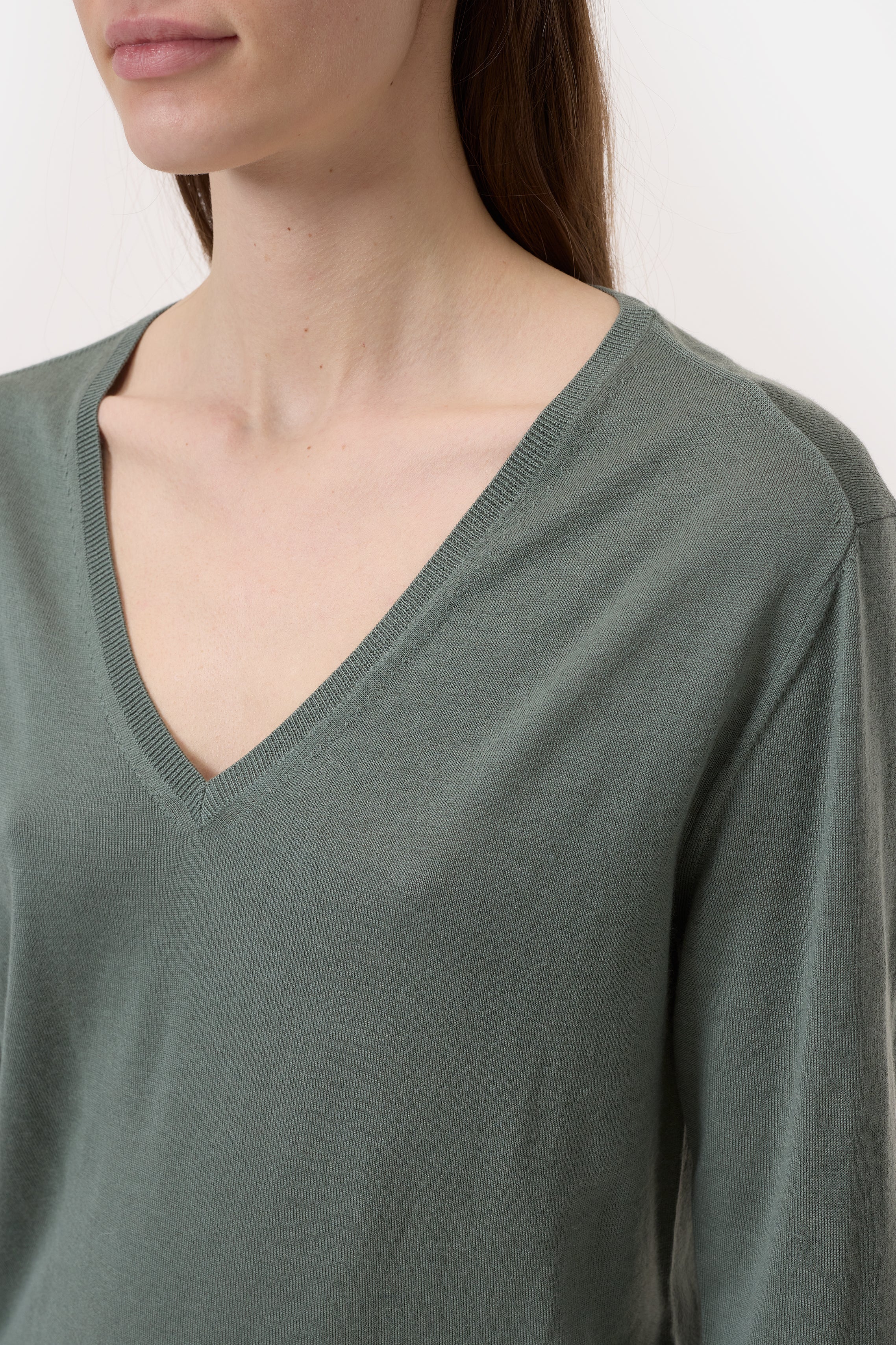 V NECK LONG SLEEVE-Strick & Pullover-Closed-ARCHIVIST